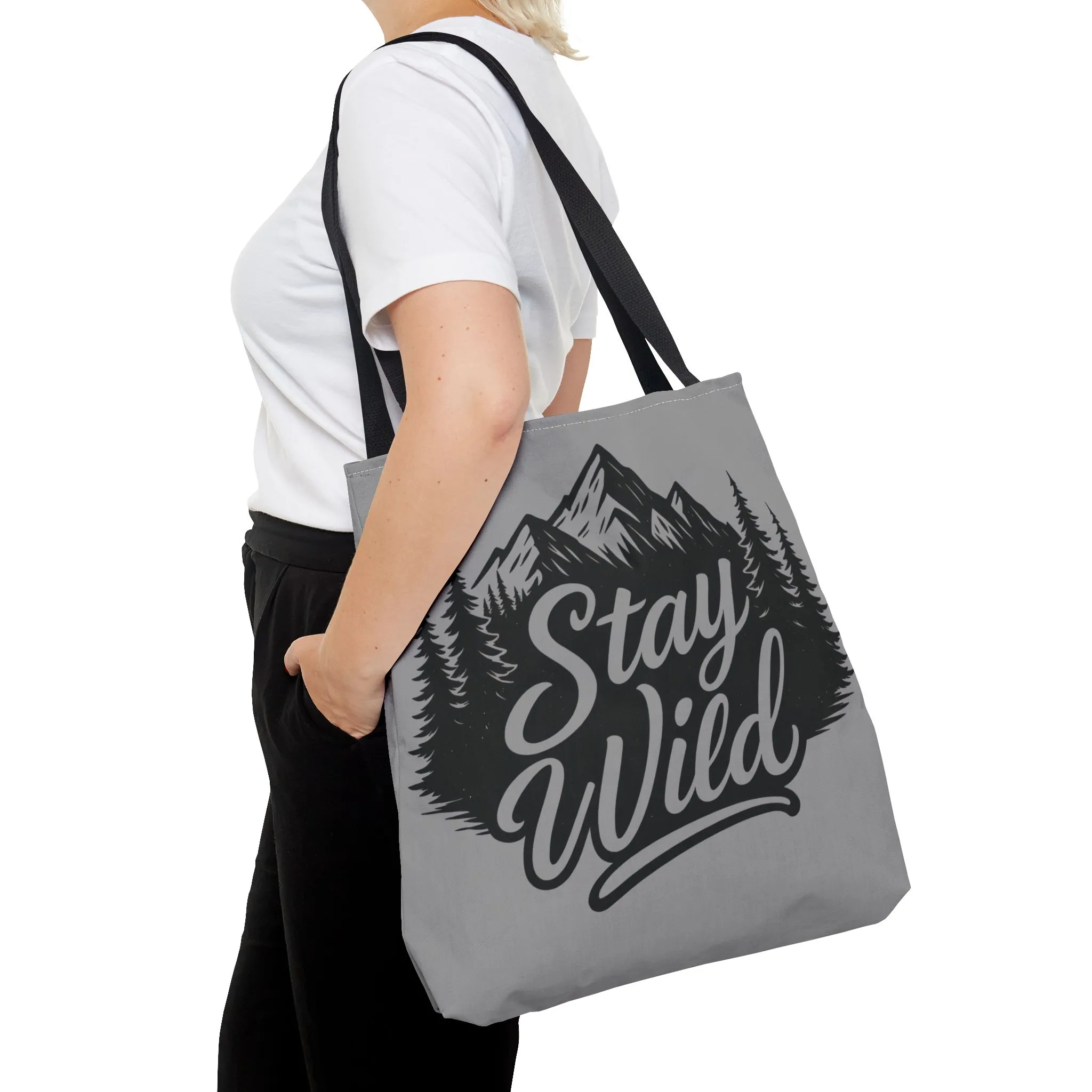 Stay Wild Tote Bag | Eco-friendly Shopping Bag, Adventure Tote, Outdoor Enthusiast Gift, Stylish Carryall, Perfect for Summer Adventures - Image 4