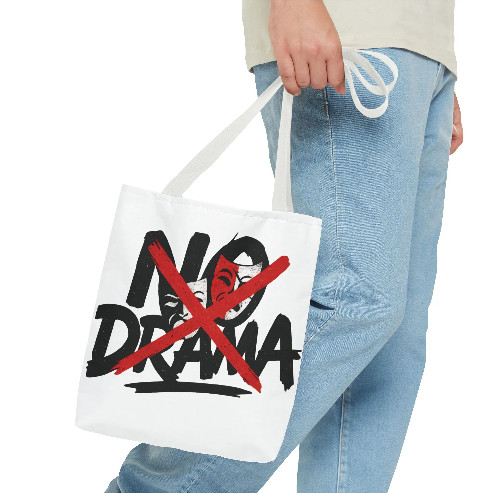 No Drama Tote Bag, Stylish Canvas Bag for Everyday Use, Perfect Gift for Friends, Beach Days, Shopping, and Travel, Large Tote Bag - Image 18