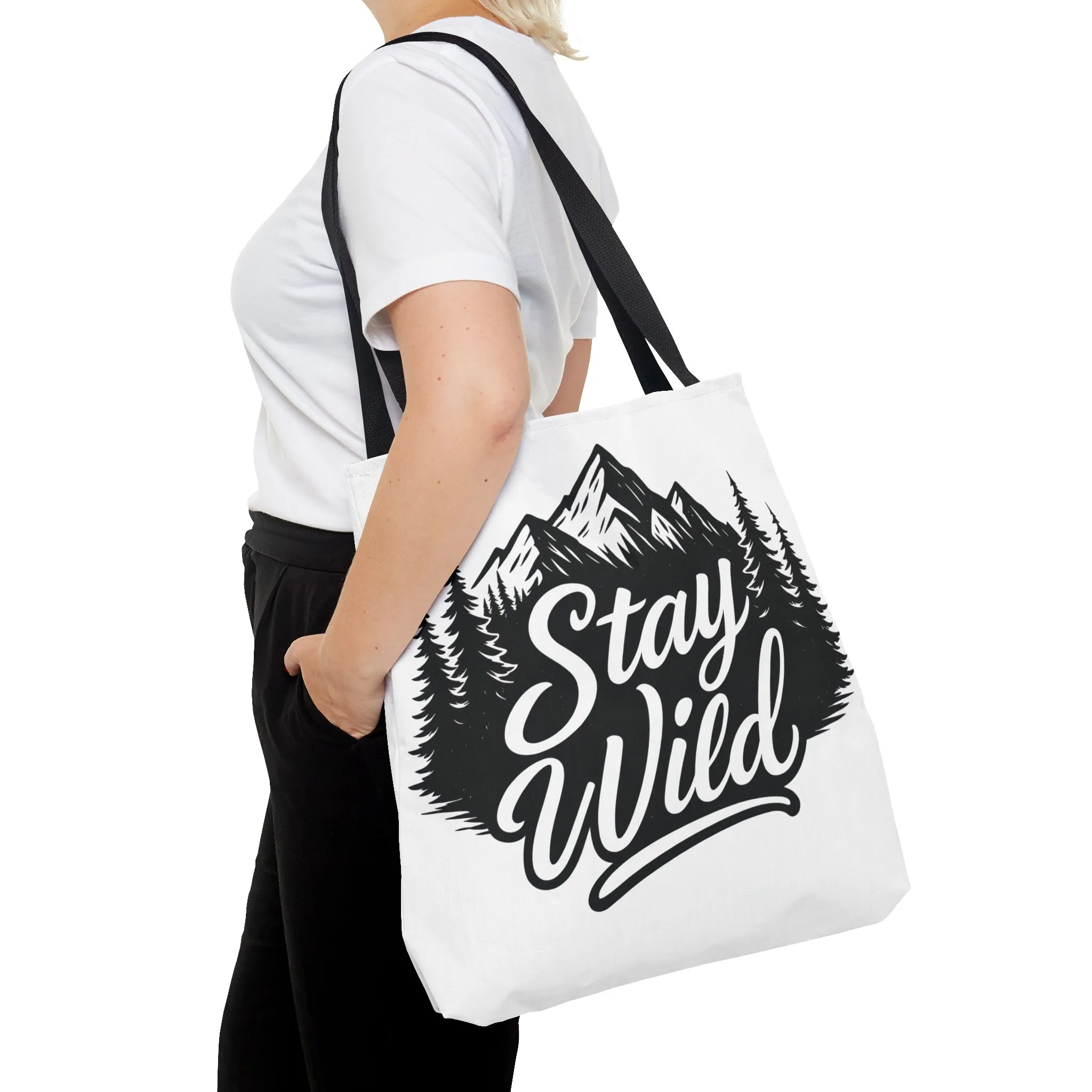 Stay Wild Tote Bag | Eco-friendly Shopping Bag, Adventure Tote, Outdoor Enthusiast Gift, Stylish Carryall, Perfect for Summer Adventures - Image 4