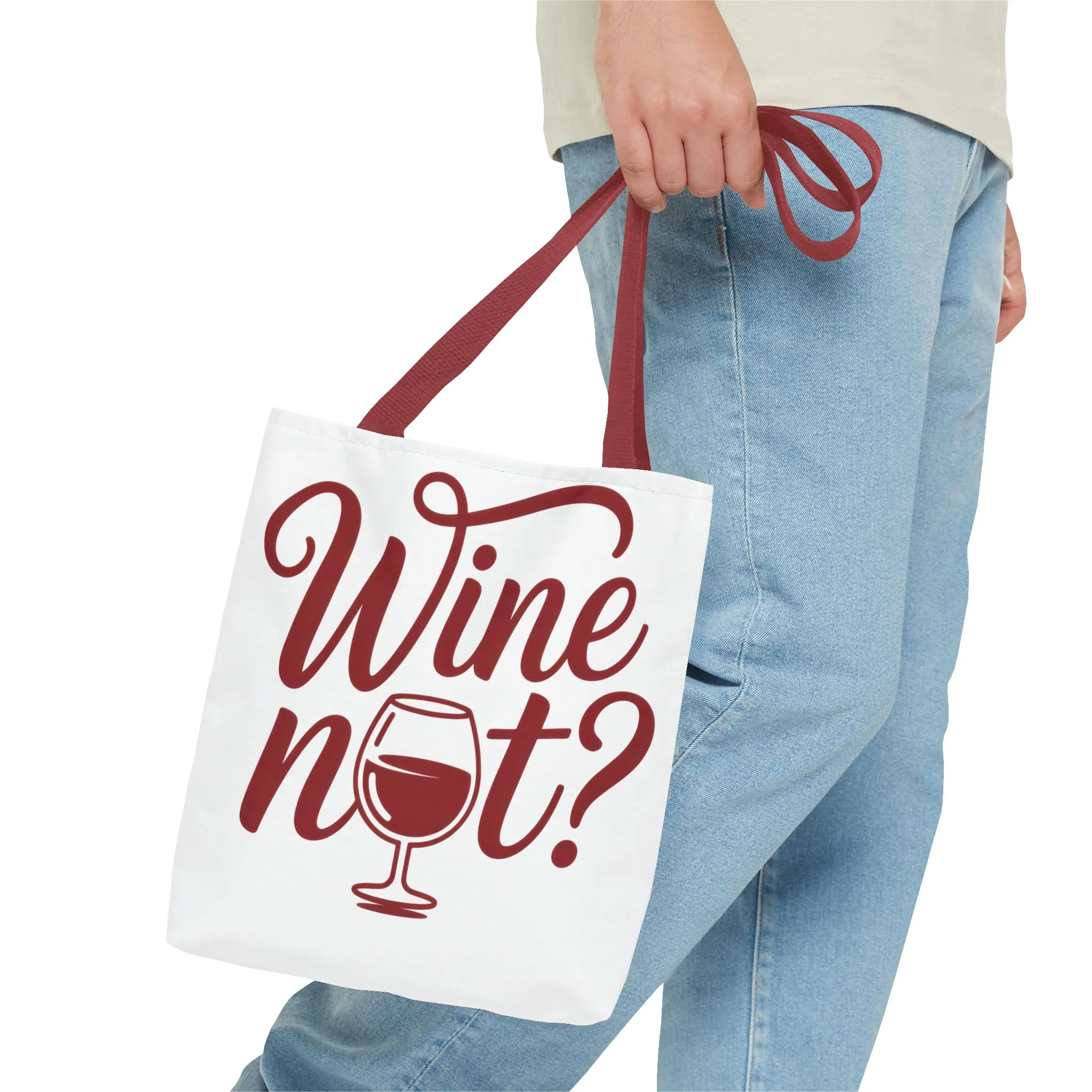 Wine Not? Tote Bag - Fun Wine Lover's Accessory for Parties, Gift for Wine Enthusiasts, Perfect for Grocery or Beach Outings, AOP Design - Image 23