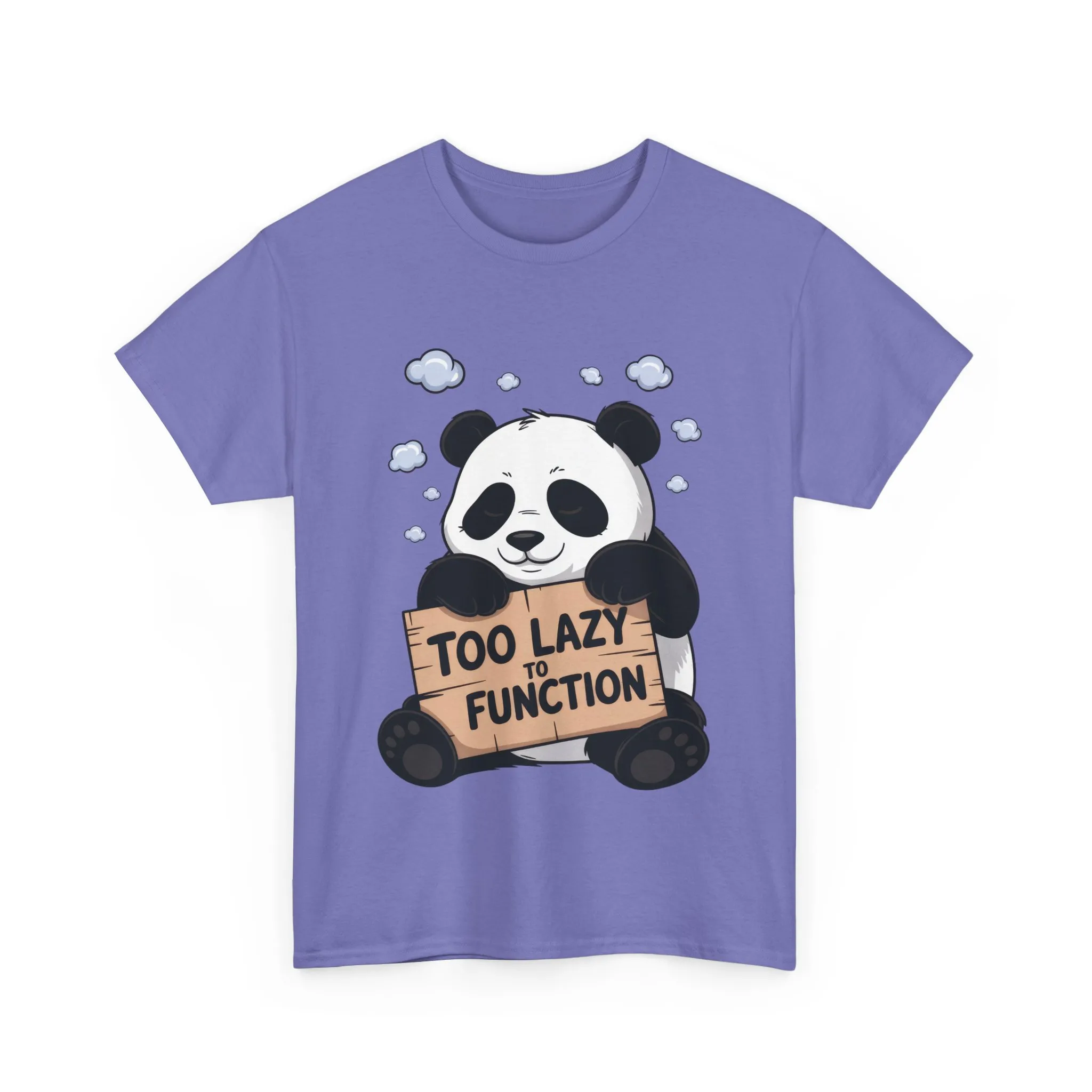Too Lazy to Function Panda Tee, Unisex Cotton T-Shirt, Funny Shirt, Casual Wear, Gift for Sloth Lovers, Relaxed Vibe - Image 22