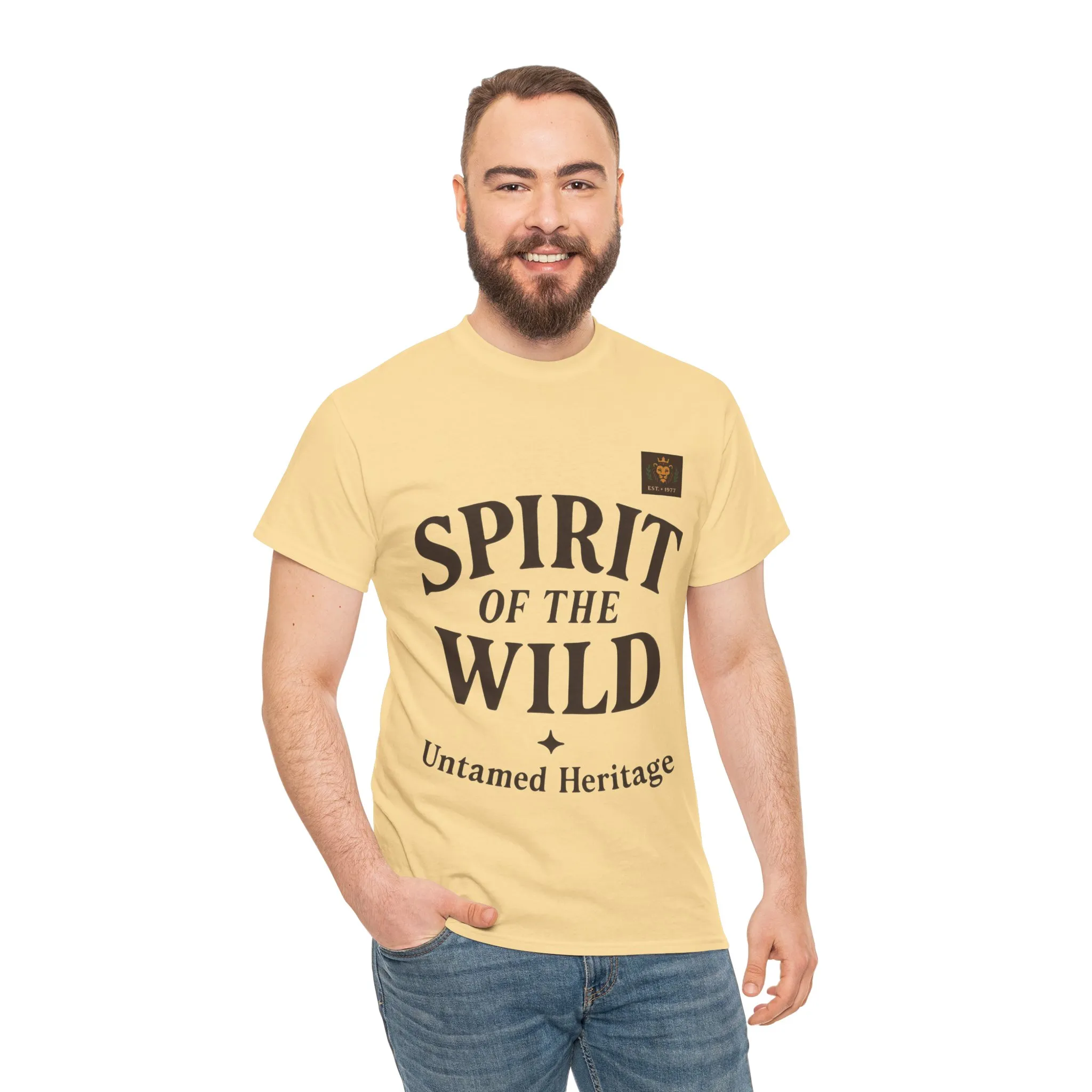 Spirit of the Wild Mens Heavy Cotton Tee, Nature Lover Gift, Outdoor Adventure Shirt, Unisex Tee, Casual Wear, Unique Graphic Apparel - Image 38