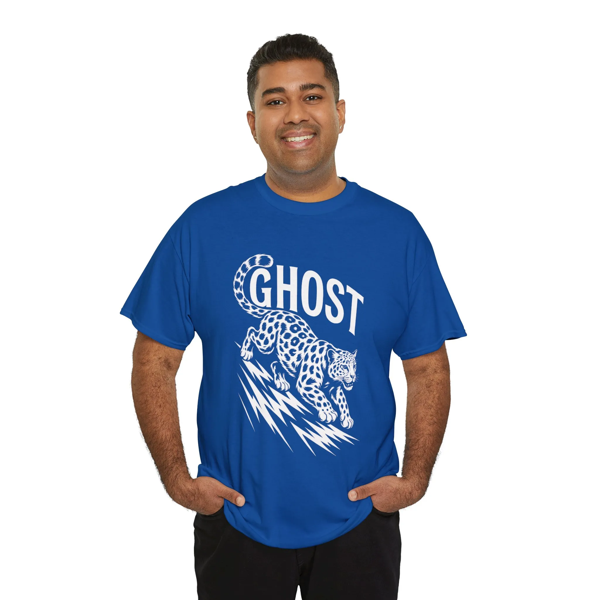 Ghost Leopard Graphic Tee, Mens T-Shirt, Casual Wear, Animal Print Top, Gift for Cat Lovers, Halloween Outfit - Image 21
