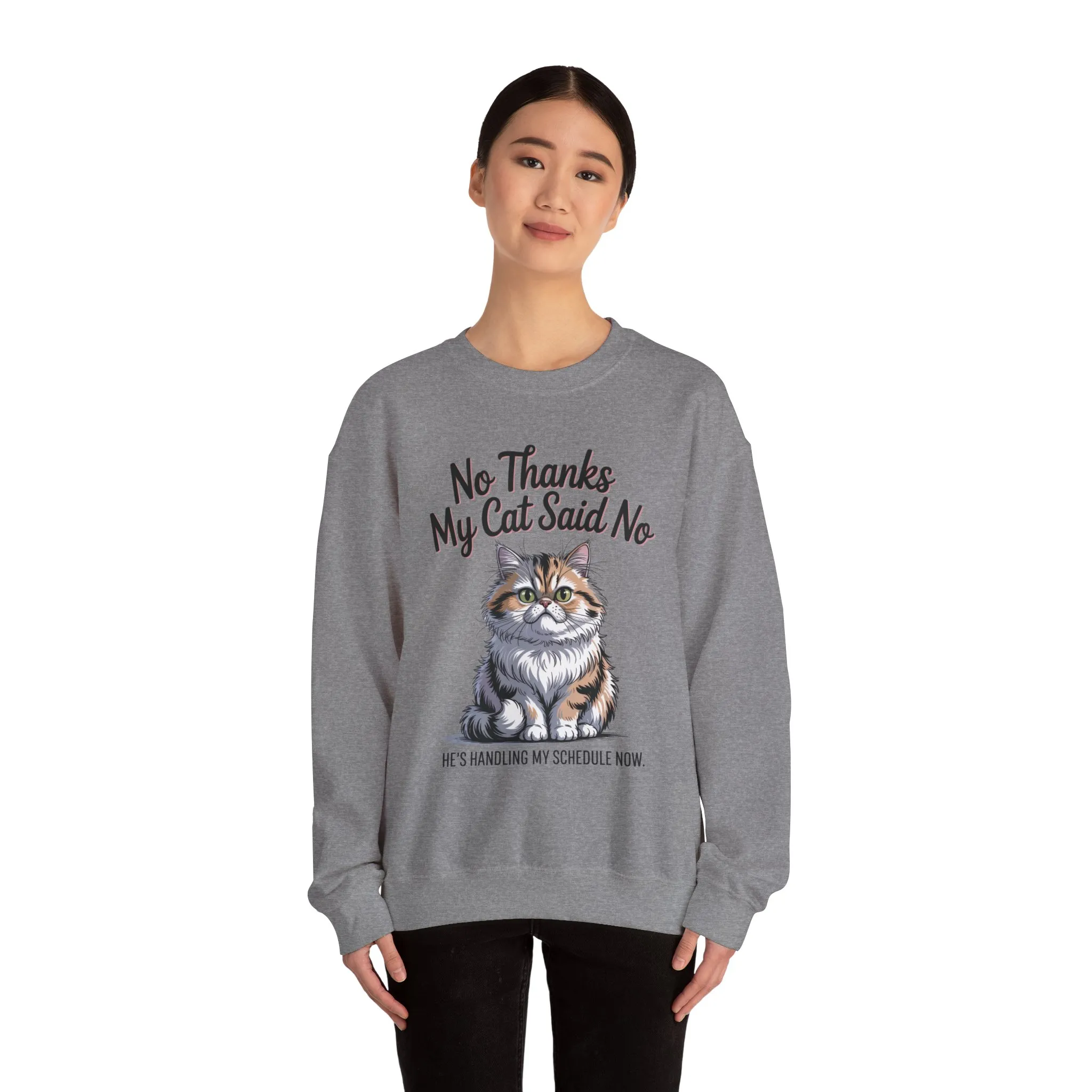Funny Cat Crewneck Sweatshirt - Ideal Gift for Cat Lovers, Cozy Animal Sweater, Novelty Pet Lover Gift, Cute Cat-Themed Apparel, [...] - Image 14