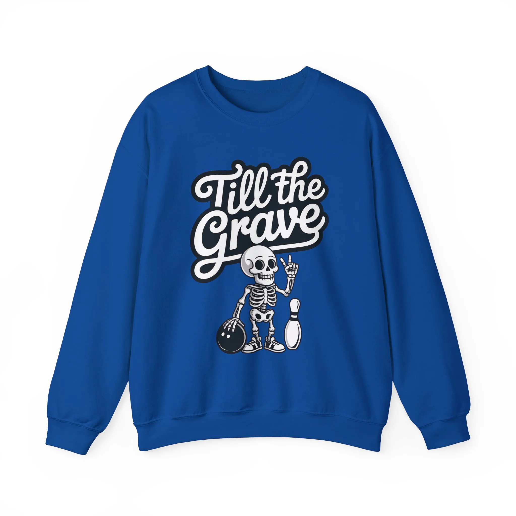 Funny Skeleton Bowling Mens Pullover, Halloween Apparel, Funny Skeleton Bowling Shirt, Casual Mens Crewneck, Cool Bowler Skull Crewneck - Image 19