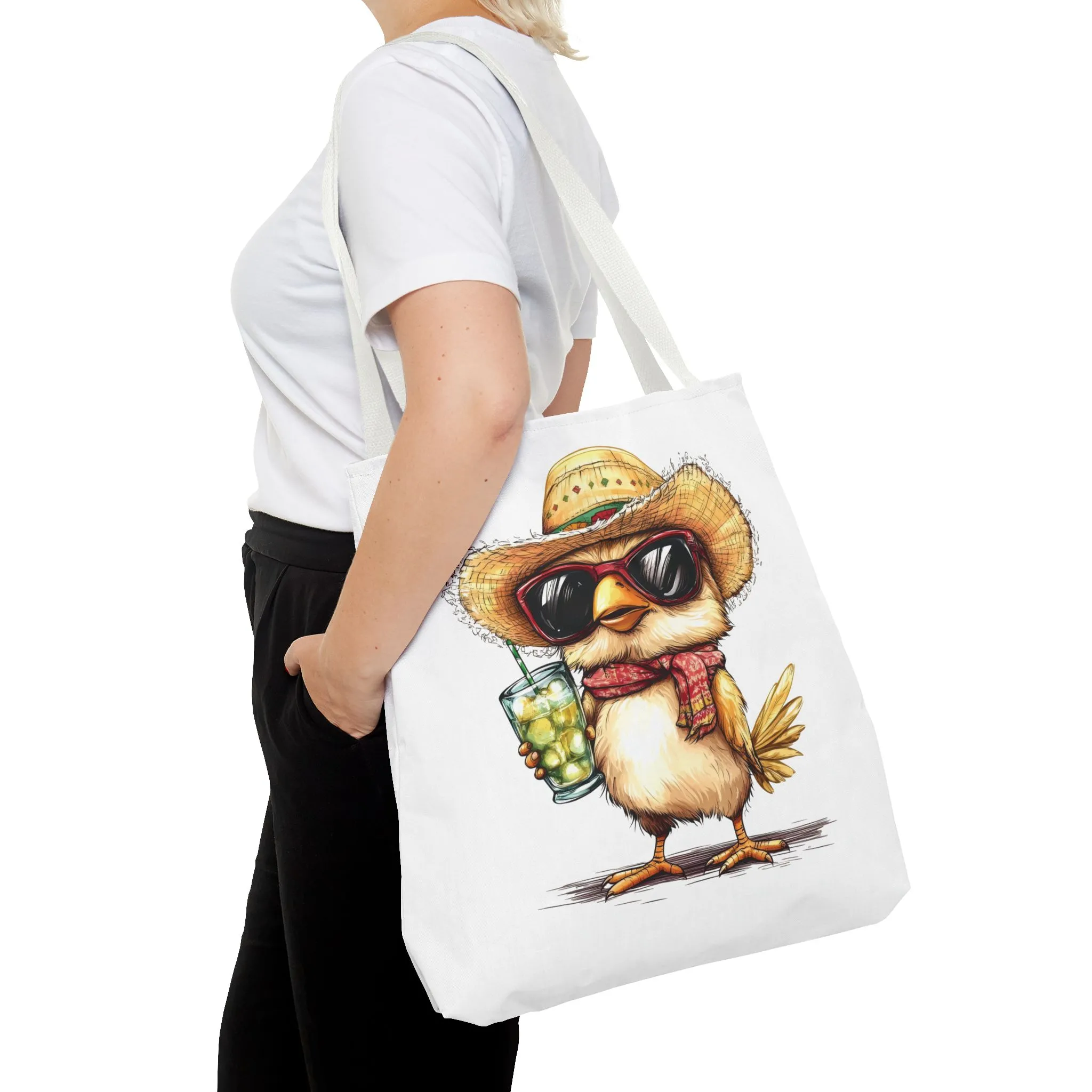 Chic Summer Tote Bag, Fun Bird Design, Beach Bag, Vacation Accessory, Perfect Gift for Bird Lovers, Eco-Friendly Shopper - Image 4