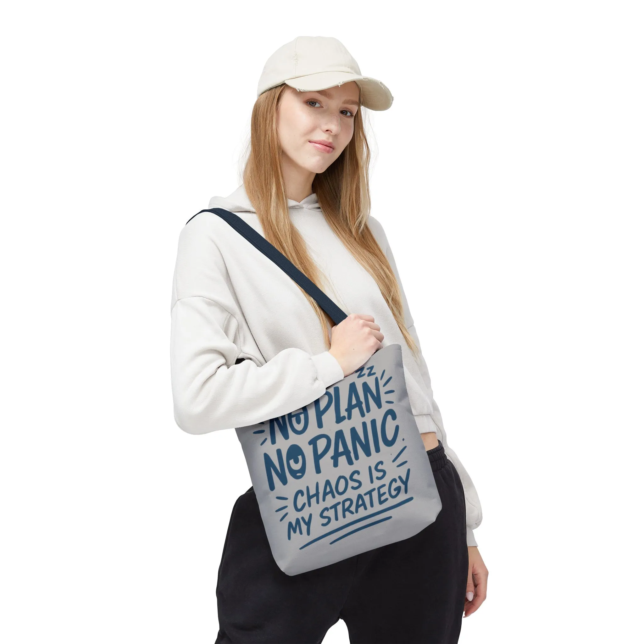 Funny Quote Tote Bag, Reusable Grocery Bag, Gift for Students, Beach Tote, Everyday Tote, Chaos Strategy Bag, Unique Shopping Bag - Image 25