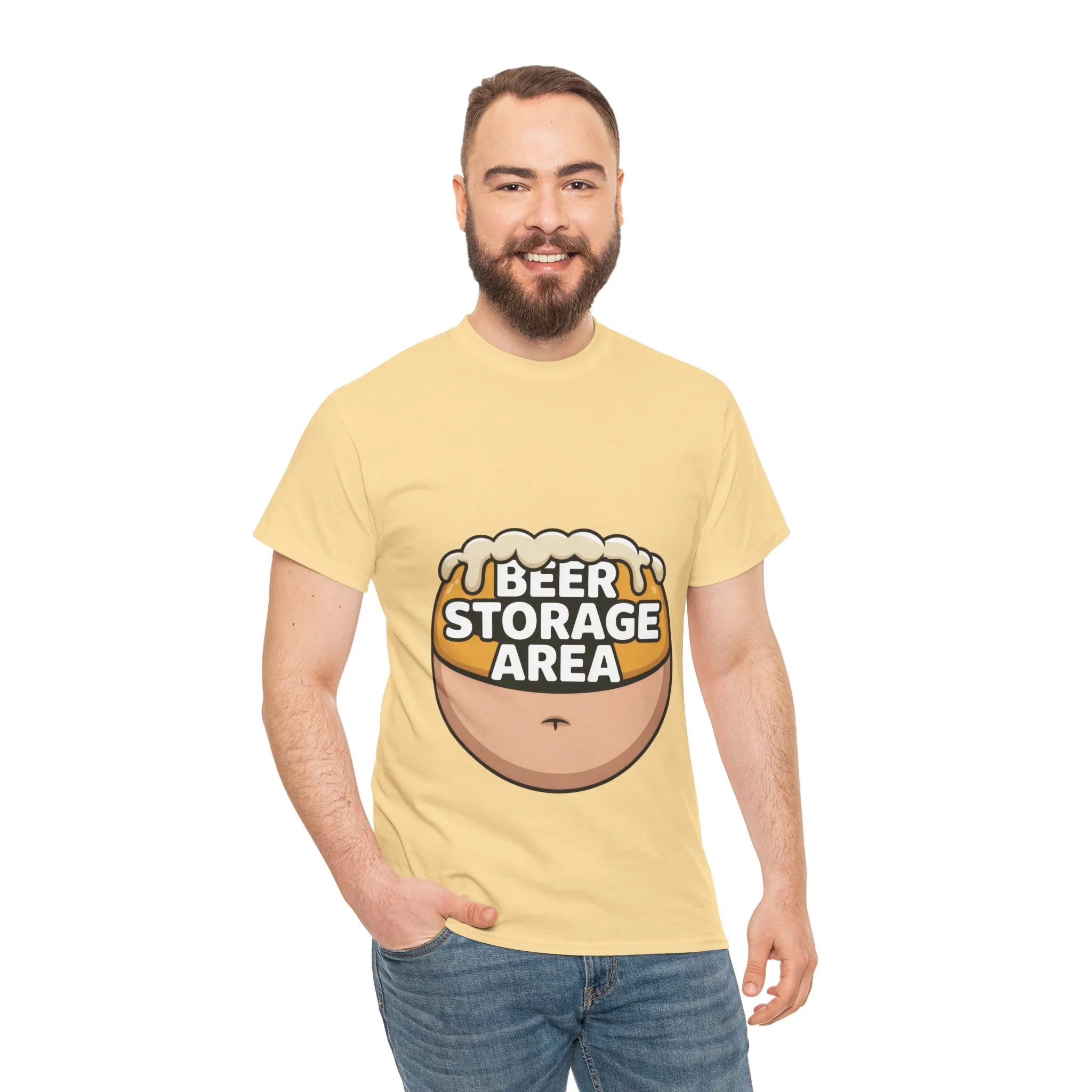 Funny Beer Belly T-Shirt, Beer Storage Area Graphic Tee for Men, Dad Bod Humor Shirt, Beer Lovers Gift, Drinking Gift, Party Apparel - Image 26