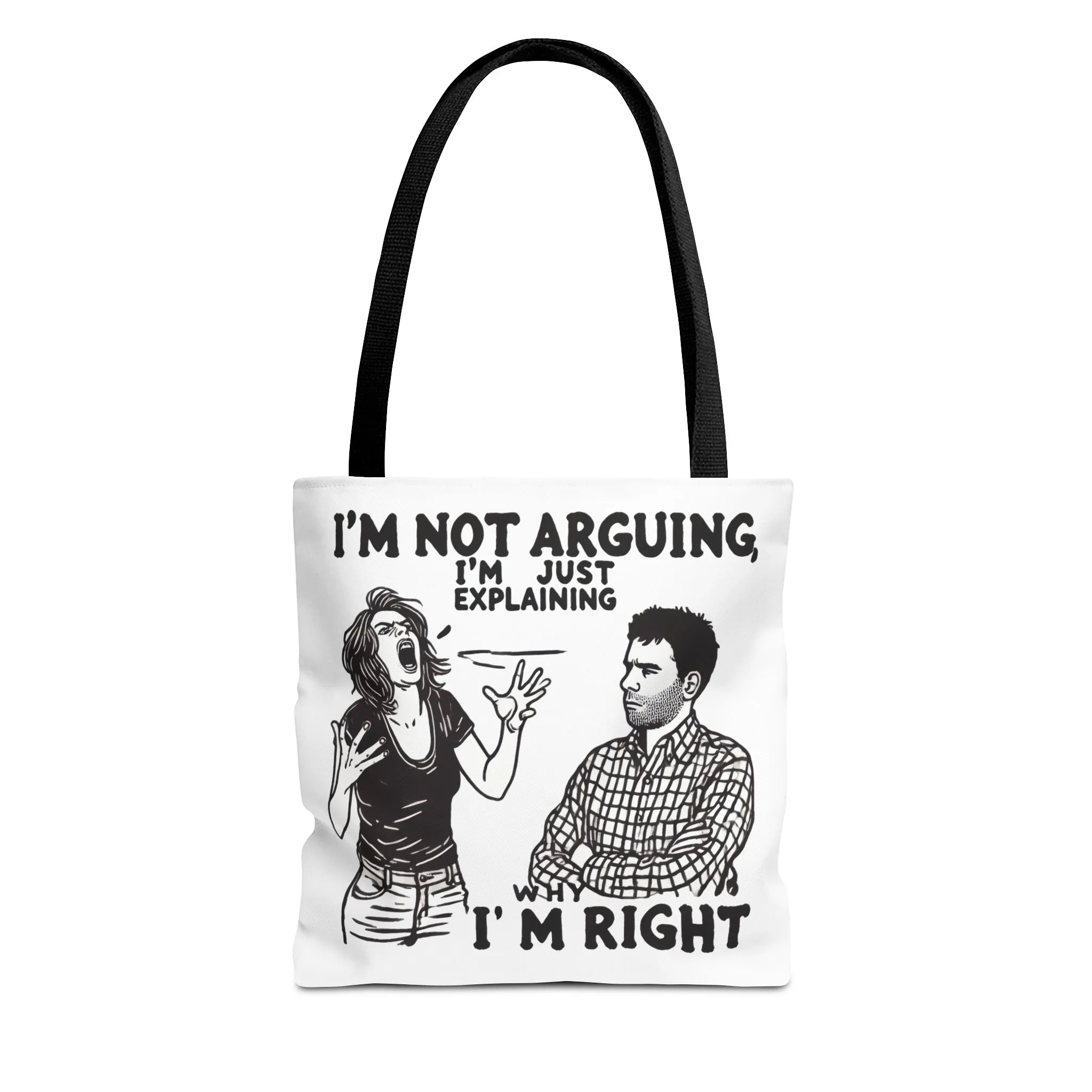 Funny Quote Tote Bag, I'm Not Arguing Tote, Gift for Mom, Shopping Bag, Sarcastic Humor Bag, Funny Gift Women - Image 6