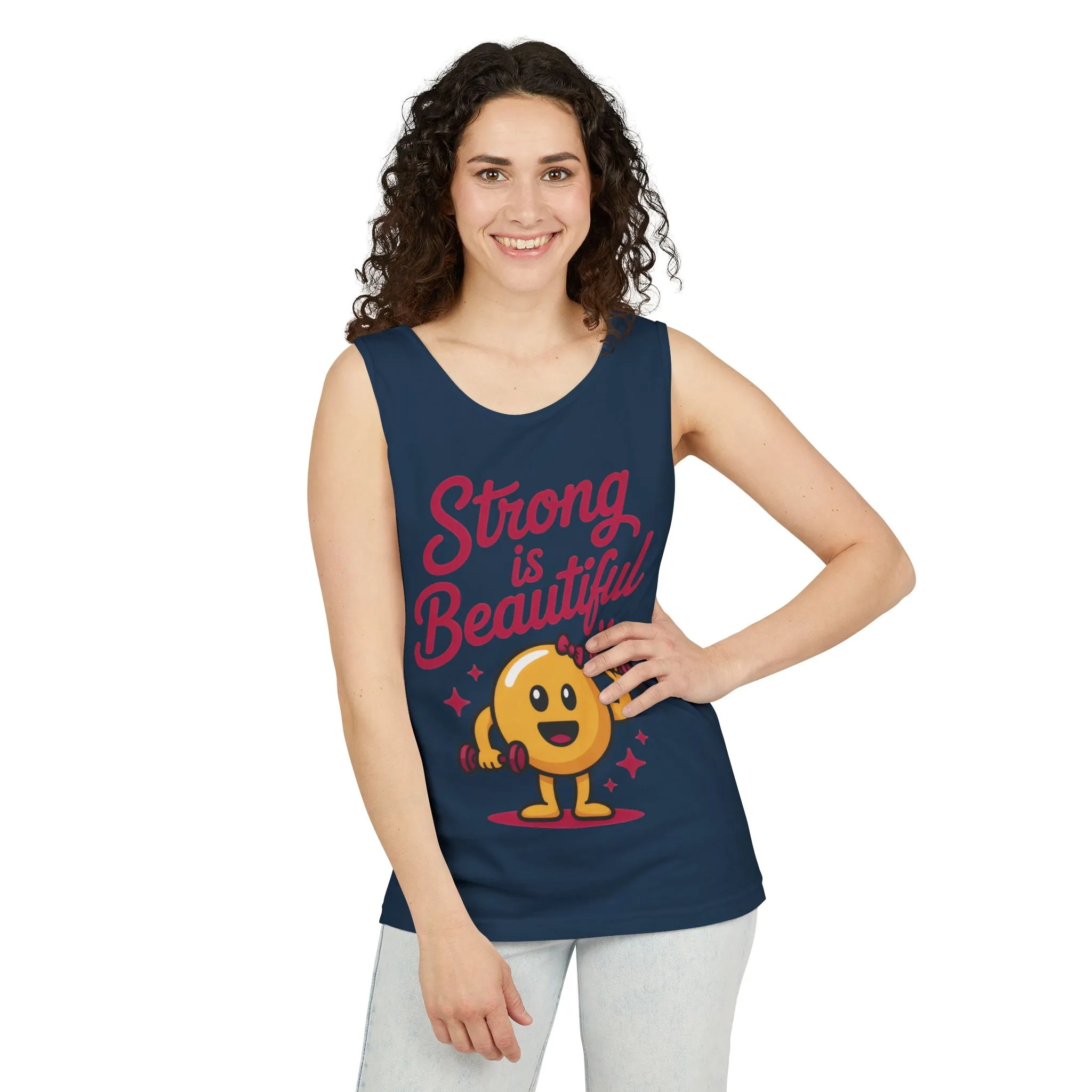 Strong is Beautiful Womens Tank Top, Cute Fitness and Gym Motivation Shirt, Workout Shirt, Exercise Top, Gift for Her, SummerActivewear - Image 14