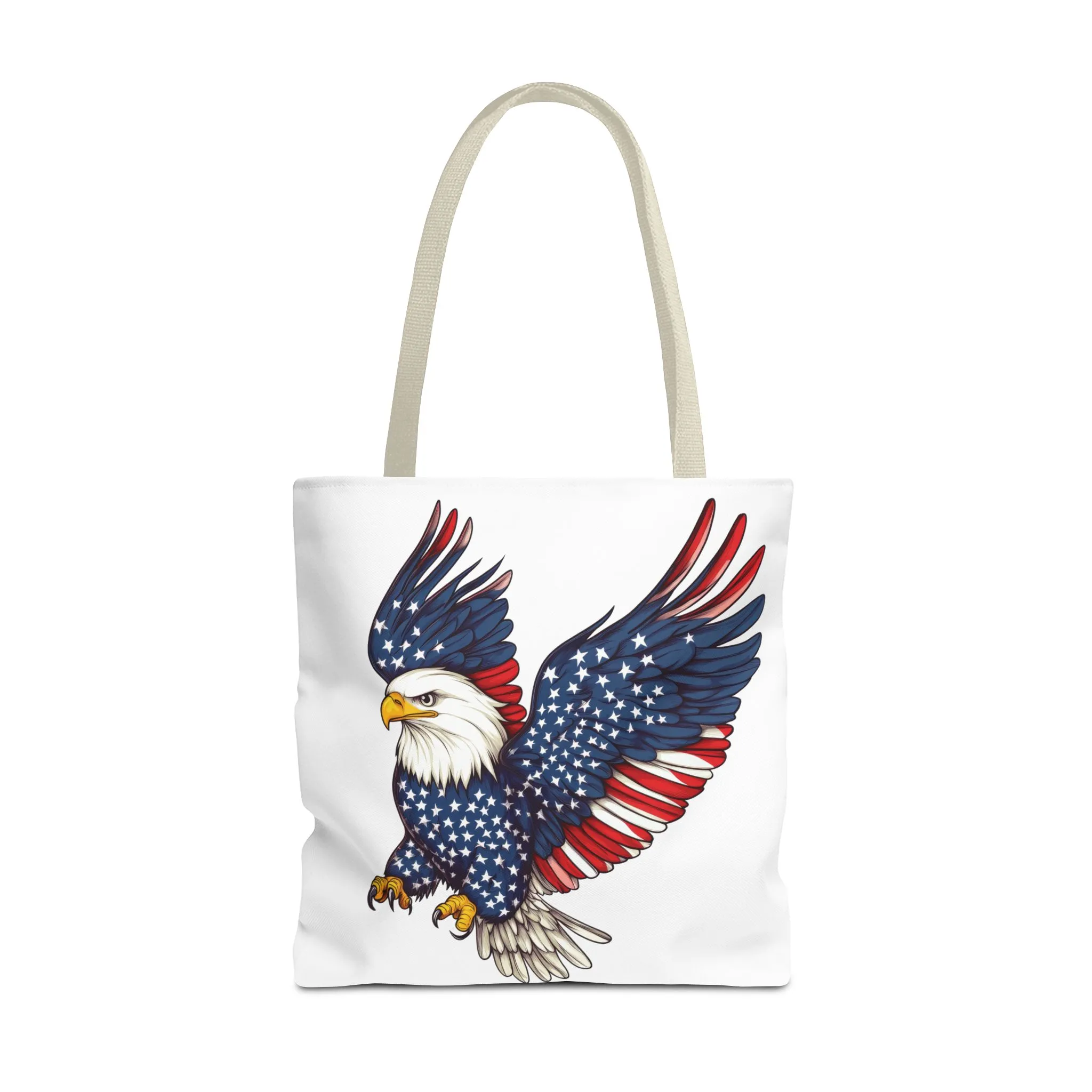 Patriotic Eagle Tote Bag, AOP, Perfect for July 4th, Festivals, Eco-Friendly Shopping, Gift for Nature Lovers, large canvas bag, beach bag - Image 29