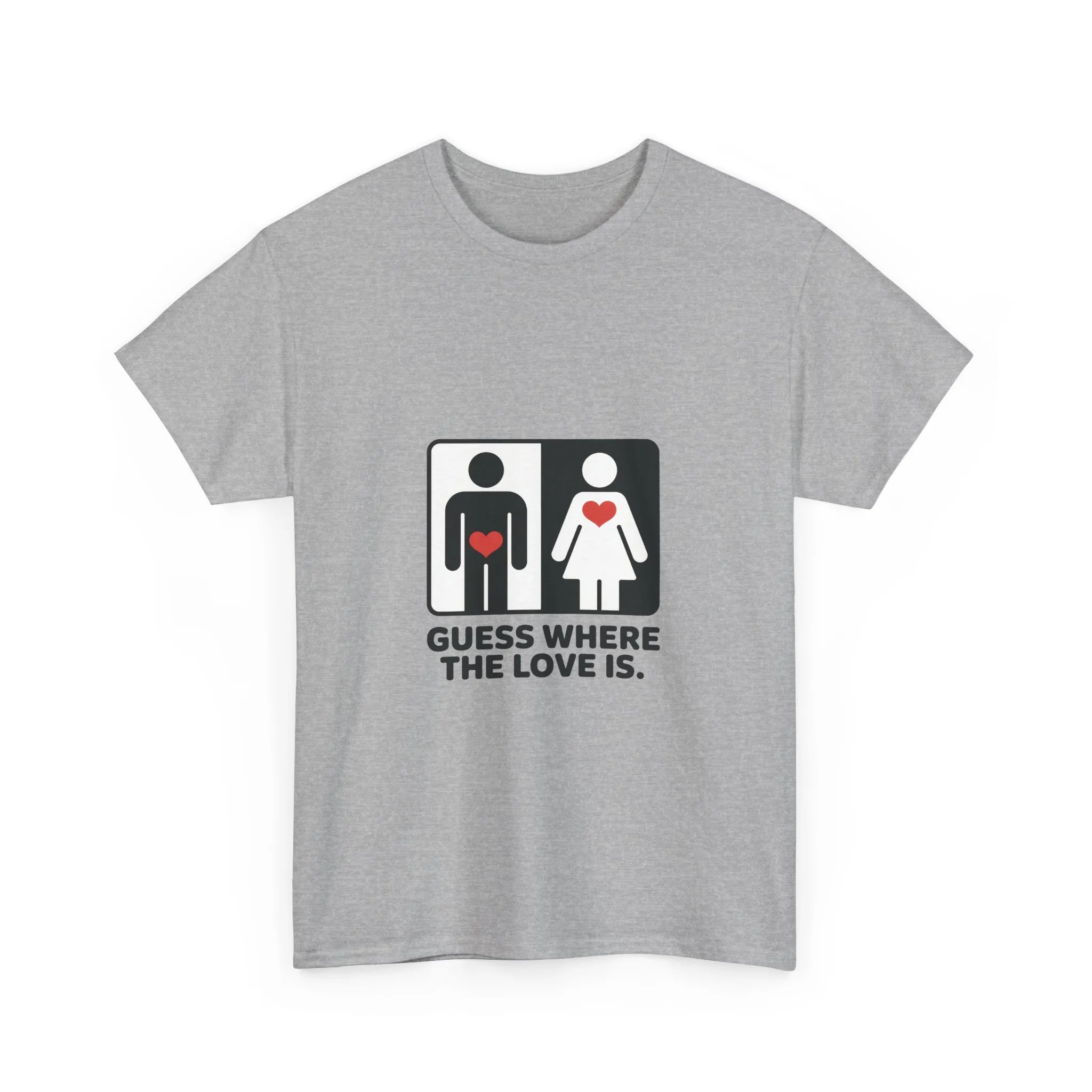 Funny Love Location Women's T-Shirt, Bold Graphic Humorous Relationship Tee, Gift for Couples, Valentine's Day Gift, Love joke tee - Image 7