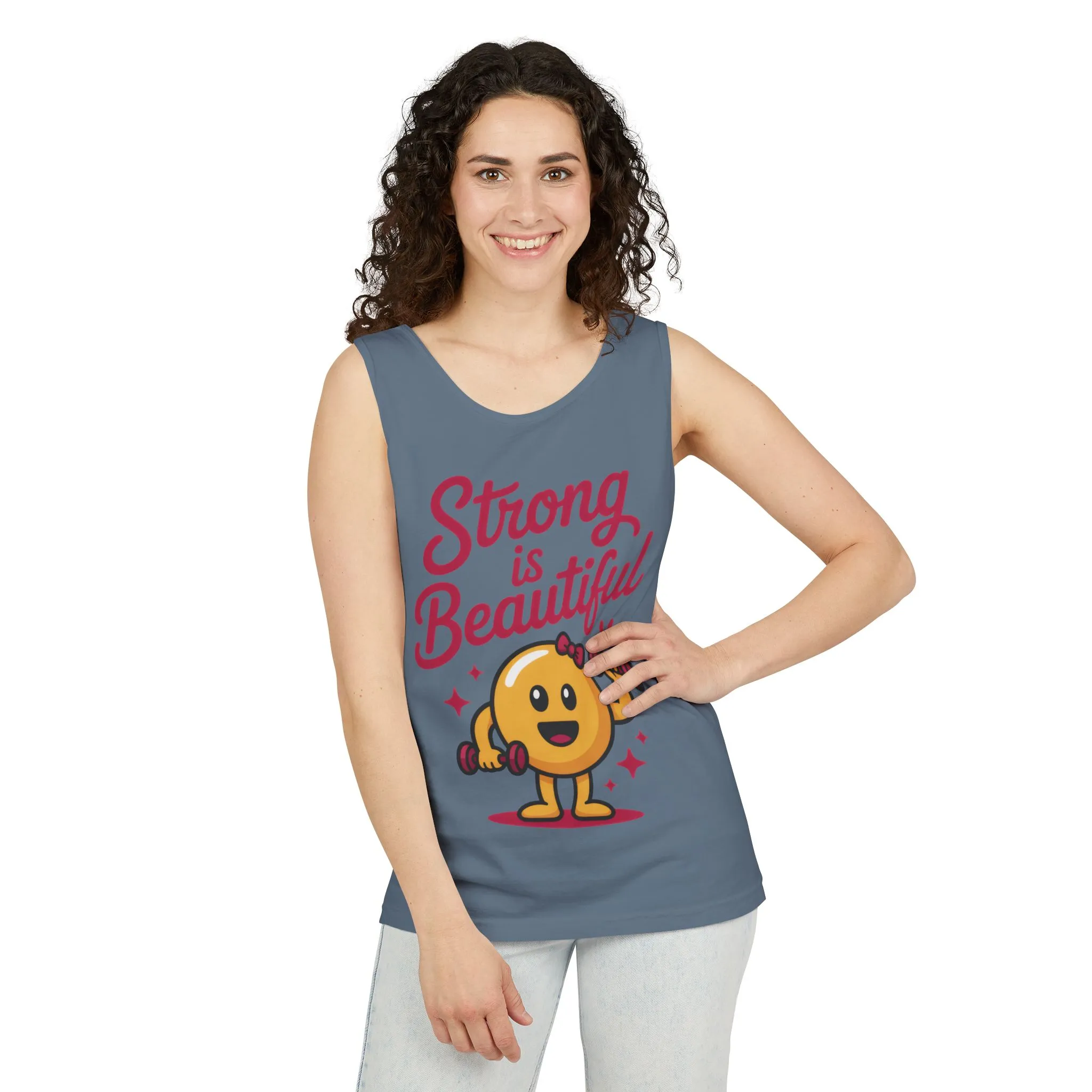 Strong is Beautiful Womens Tank Top, Cute Fitness and Gym Motivation Shirt, Workout Shirt, Exercise Top, Gift for Her, SummerActivewear - Image 10