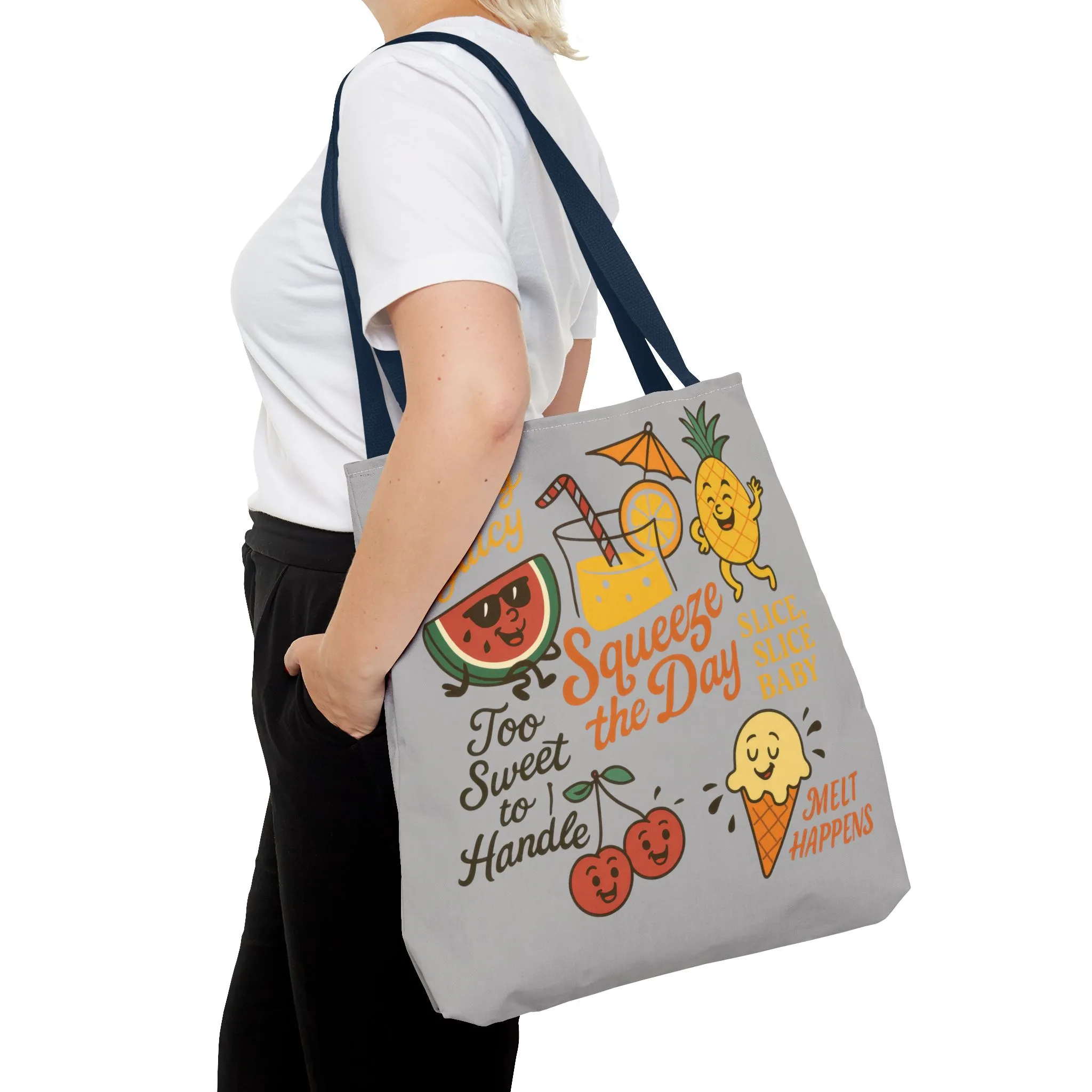 Juicy Summer Tote Bag, Fun Beach Carryall, Perfect for Grocery Shopping, Reusable Market Tote, Cute Gift for Fruit Lovers, Large Tote Bag - Image 34