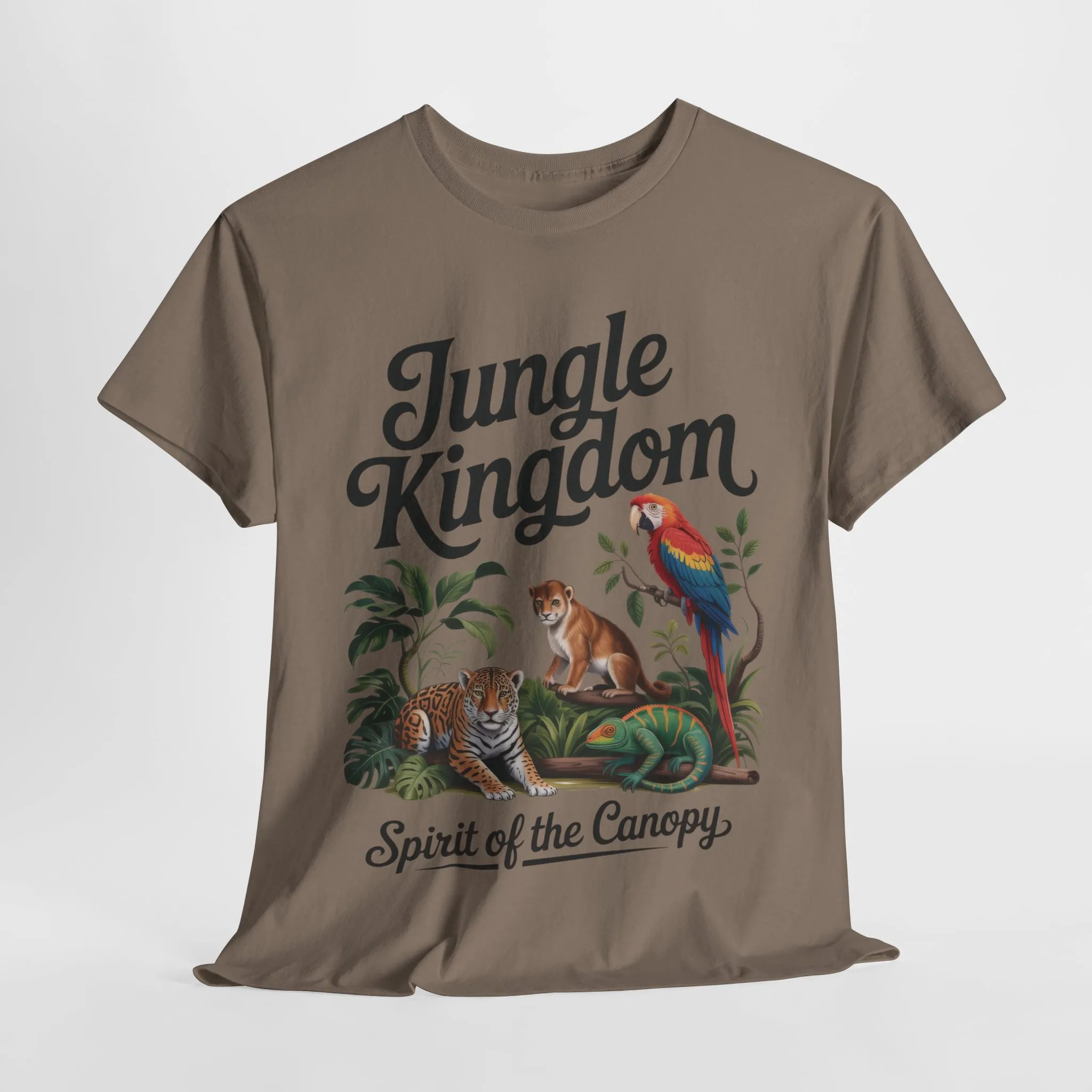 Mens Jungle Kingdom Tee - Nature Lover T-Shirt, Animal Graphic Tee, Eco-Friendly Gift, Summer Fashion, Adventure Outfit - Image 25
