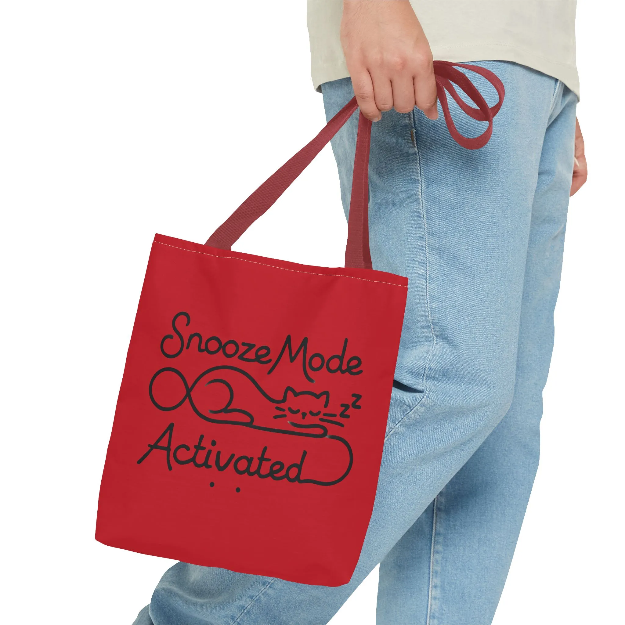 Sleepy Cat Tote Bag - Snooze Mode Activated, Cute Cat Lover Gift, Lounge Essential, Beach, Grocery, Everyday Use, Beach Weekender Bag - Image 23
