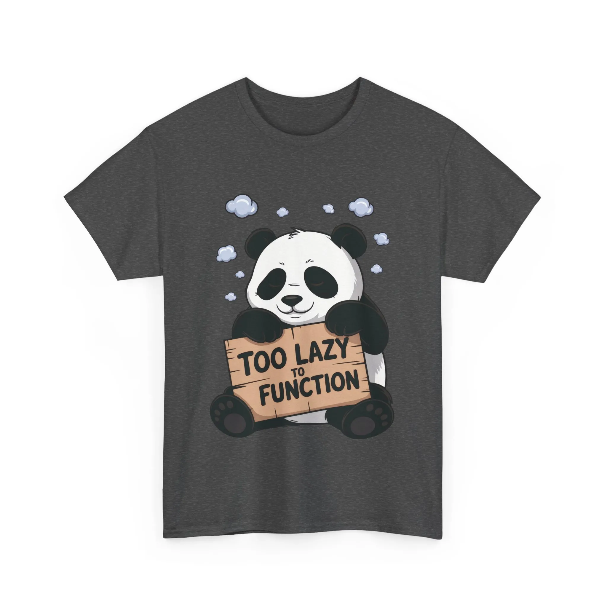 Too Lazy to Function Panda Tee, Unisex Cotton T-Shirt, Funny Shirt, Casual Wear, Gift for Sloth Lovers, Relaxed Vibe - Image 31