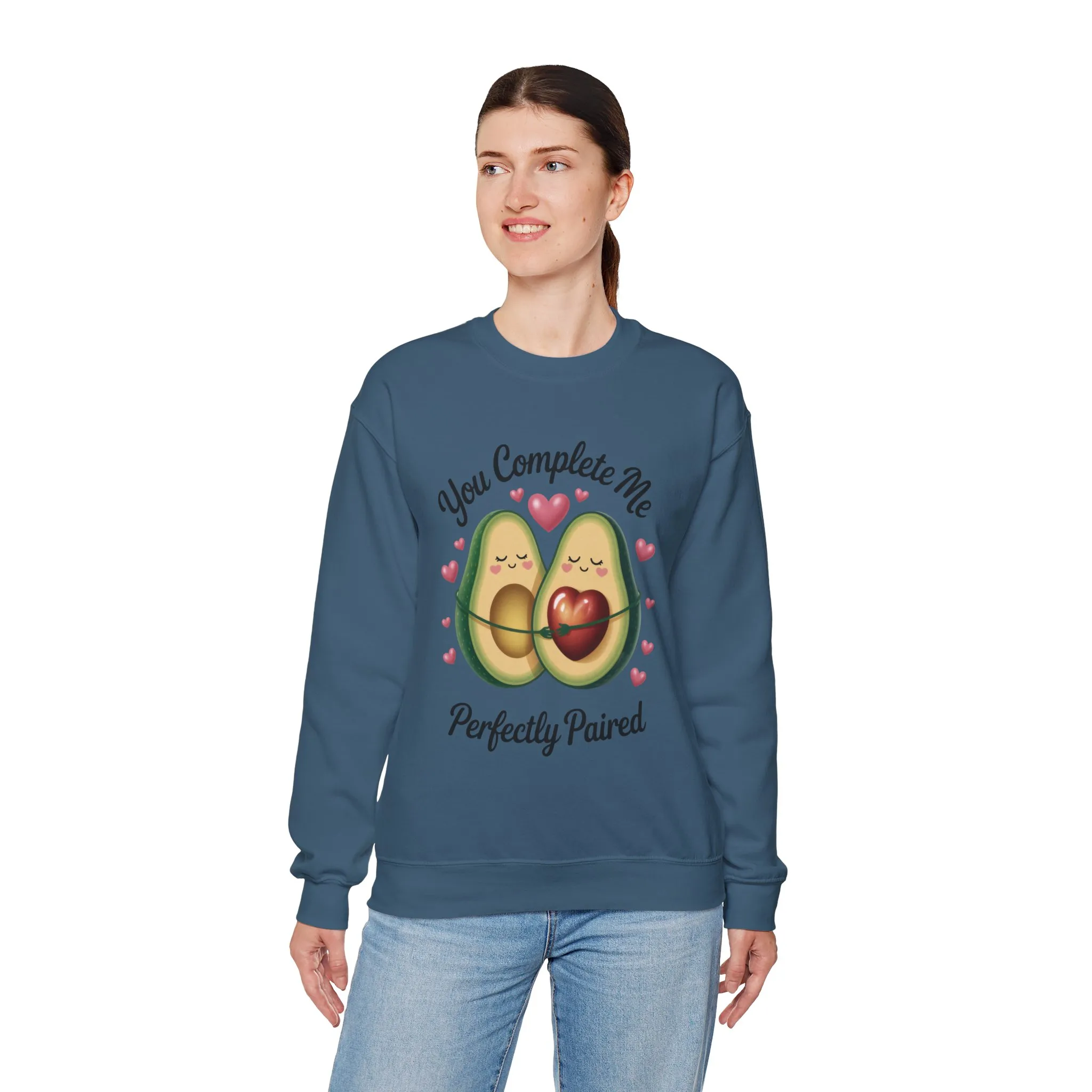 Cute Avocado Love Crewneck Sweatshirt, Sweatshirt for Couples, Perfect Gift for Valentines Day, Cozy Apparel, Avocado Lover Gift - Image 30