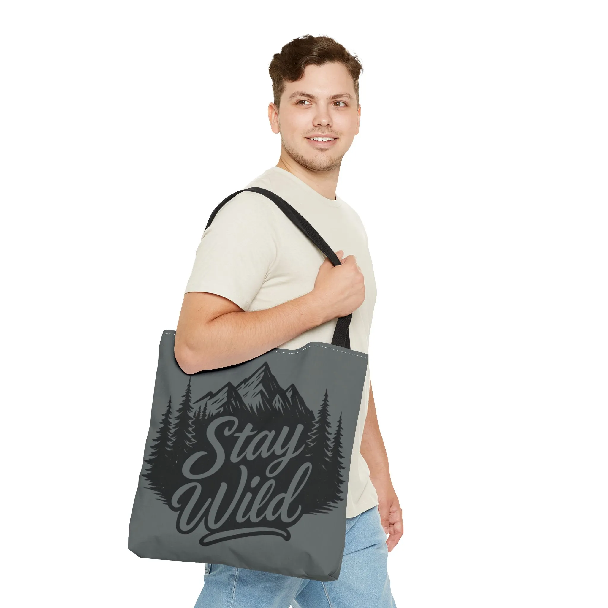 Stay Wild Tote Bag | Eco-friendly Shopping Bag, Adventure Tote, Outdoor Enthusiast Gift, Stylish Carryall, Perfect for Summer Adventures - Image 8