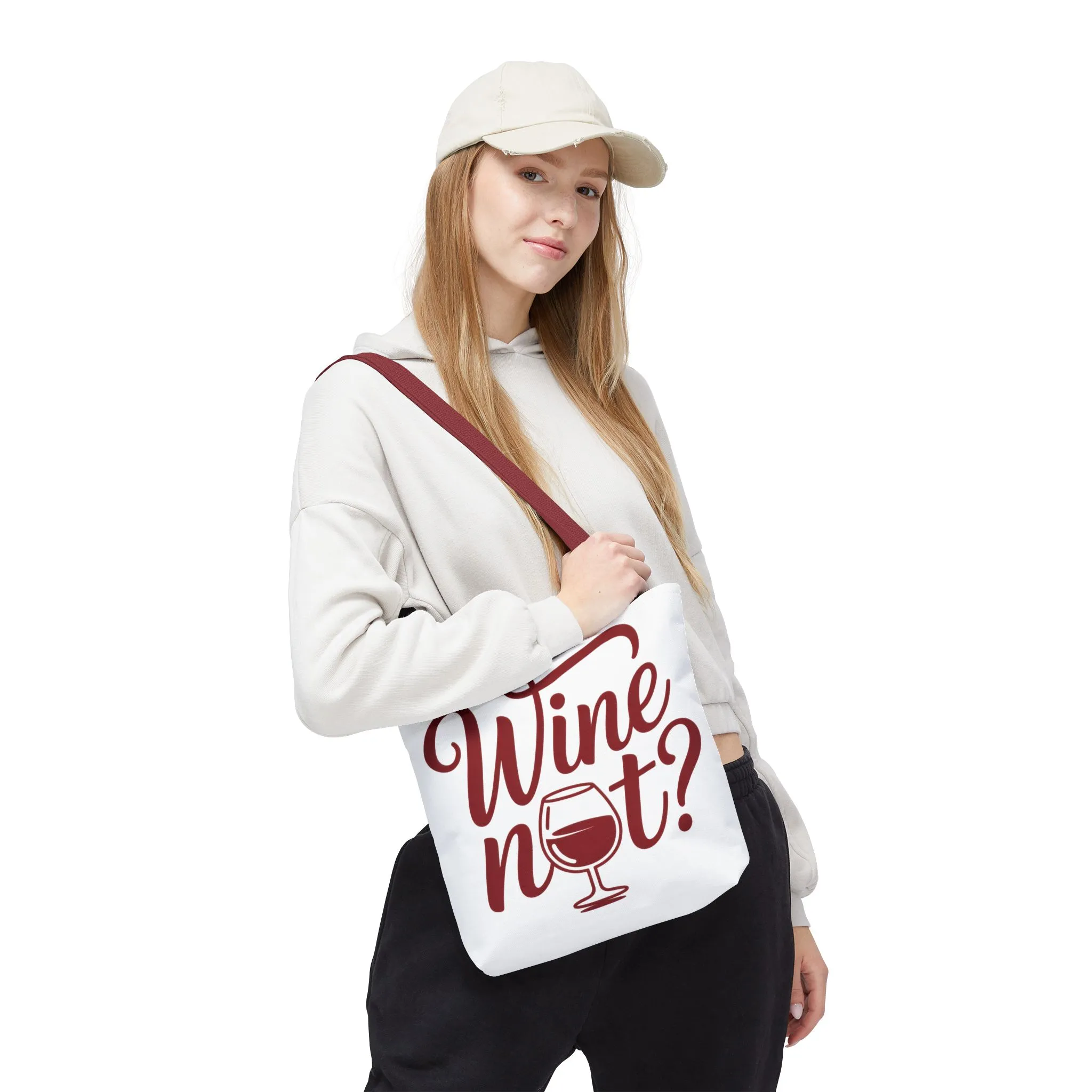 Wine Not? Tote Bag - Fun Wine Lover's Accessory for Parties, Gift for Wine Enthusiasts, Perfect for Grocery or Beach Outings, AOP Design - Image 25