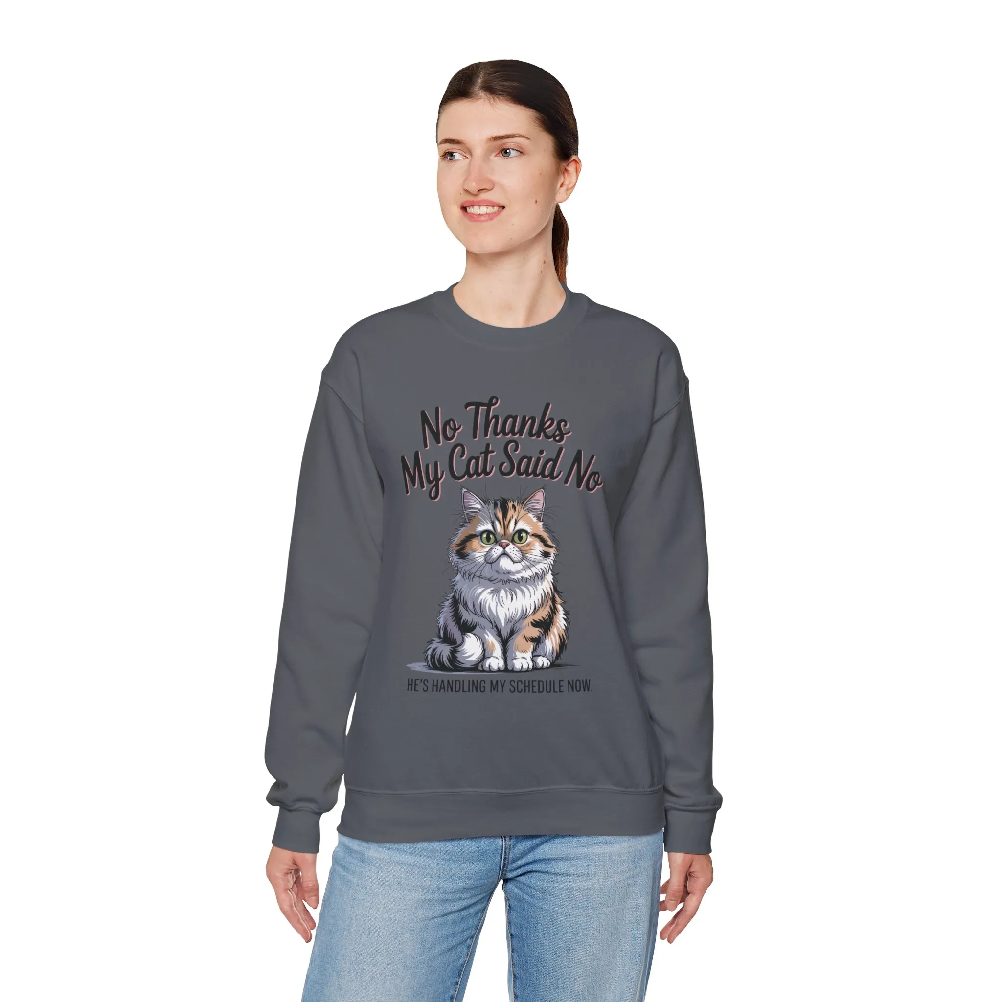 Funny Cat Crewneck Sweatshirt - Ideal Gift for Cat Lovers, Cozy Animal Sweater, Novelty Pet Lover Gift, Cute Cat-Themed Apparel, [...] - Image 33