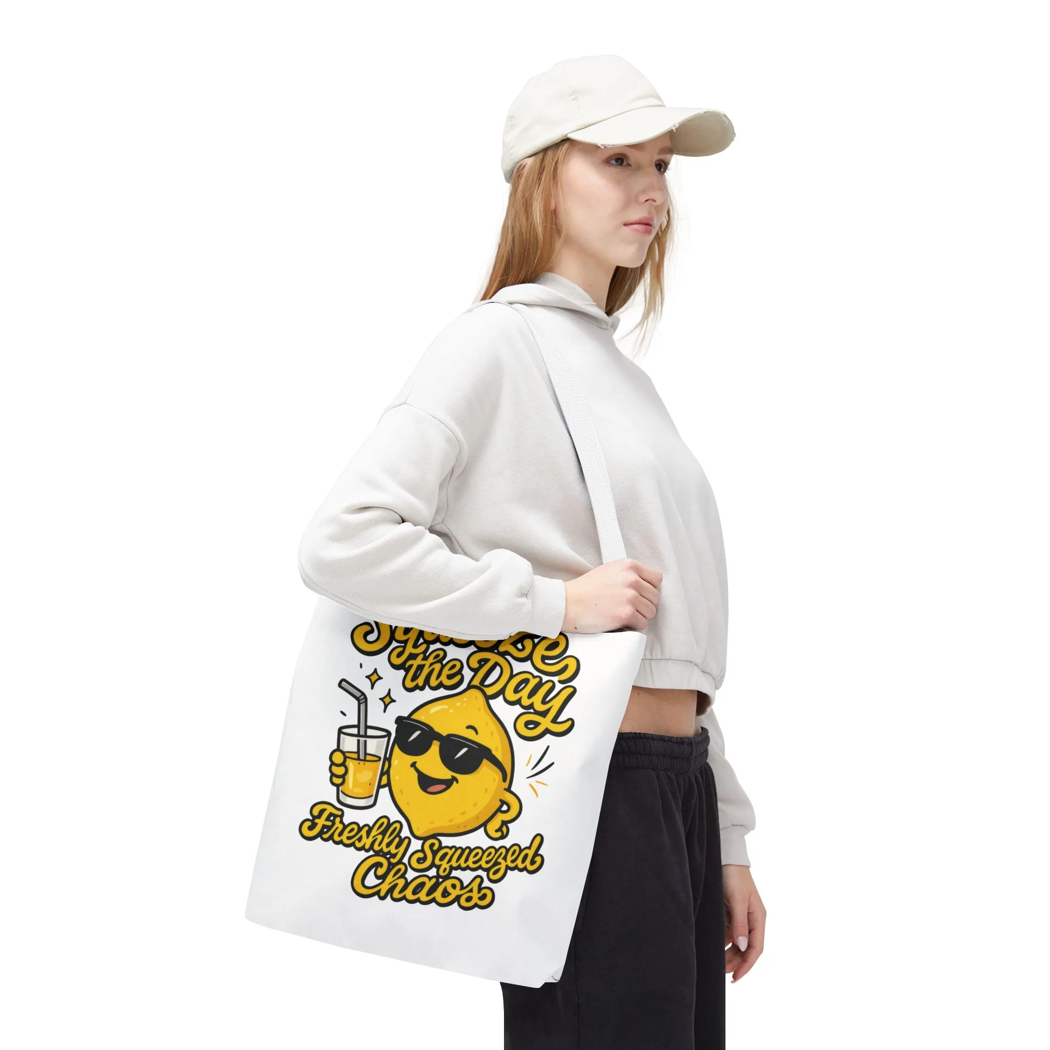 Lemon Themed Tote Bag, Squeeze the Day, Shopping Bag, Gift for Citrus Lovers, Eco-Friendly Carrier, Summer Accessory - Image 30