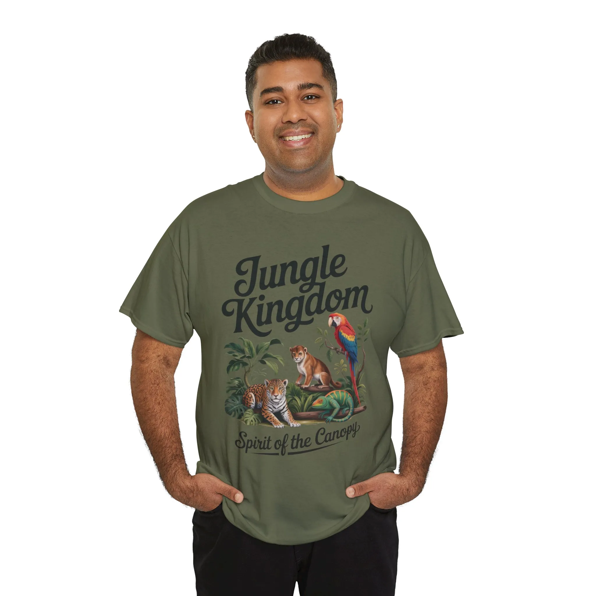 Mens Jungle Kingdom Tee - Nature Lover T-Shirt, Animal Graphic Tee, Eco-Friendly Gift, Summer Fashion, Adventure Outfit - Image 31