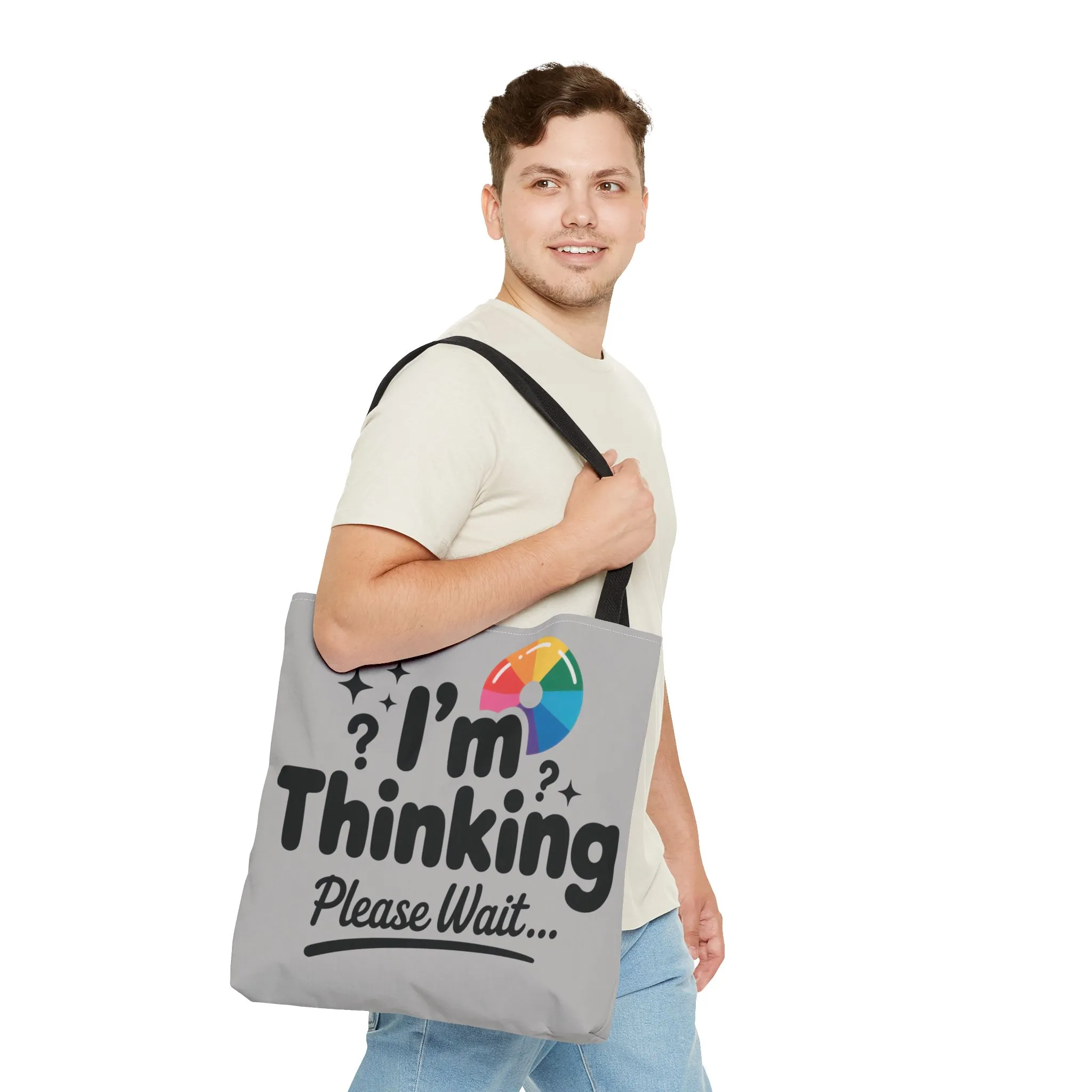Whimsical Thinking Tote Bag, Funny Gift, Carry-All for Daily Use, Ideal for Birthdays and Graduations, Work or School Tote for Women and Men - Image 3