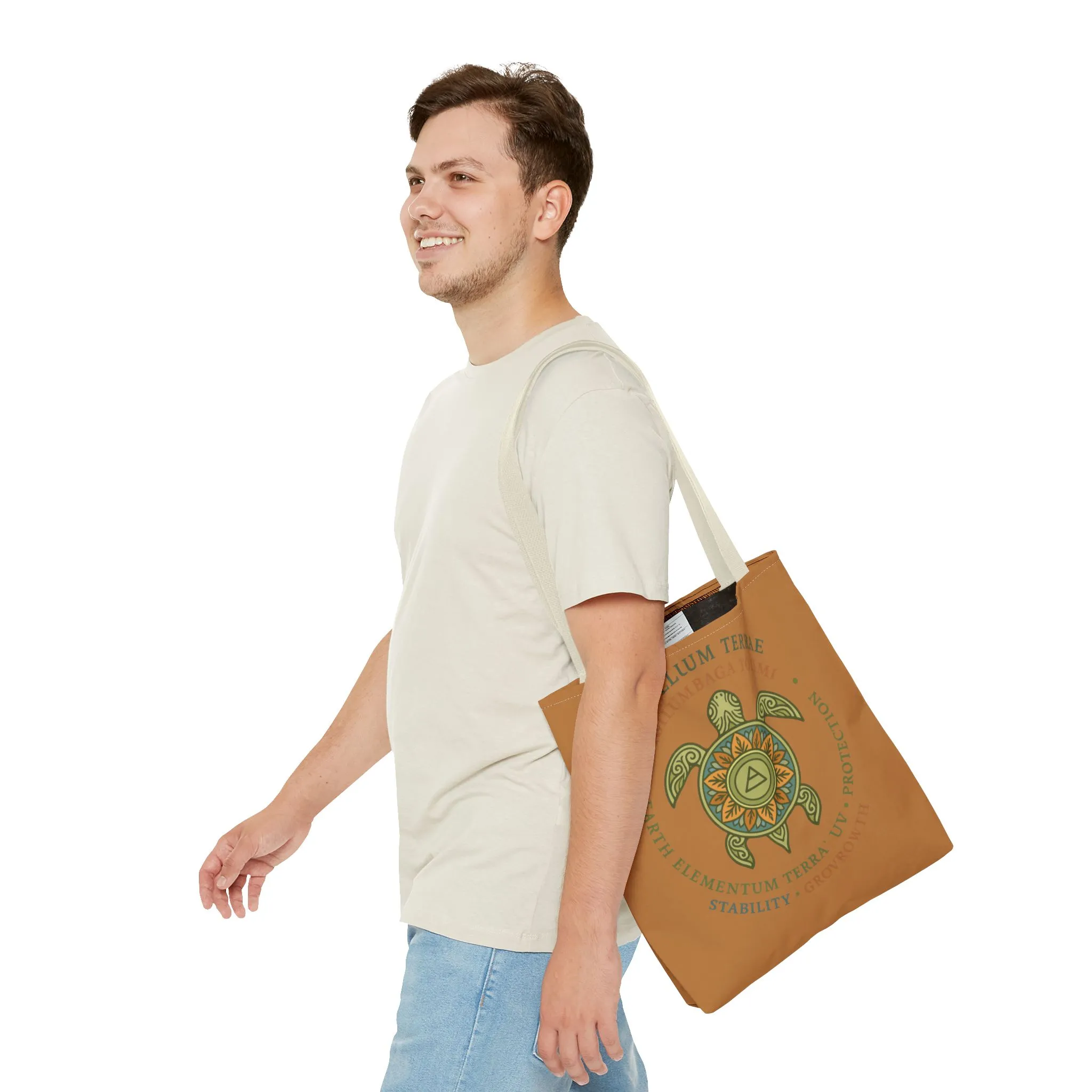 Spiritual Symbol Tote Bag, Eco-Friendly Shopping Bag, Meditation Pouch, Gift for Yogis, Bohemian Style, Sigillum Terrae Design - Image 23