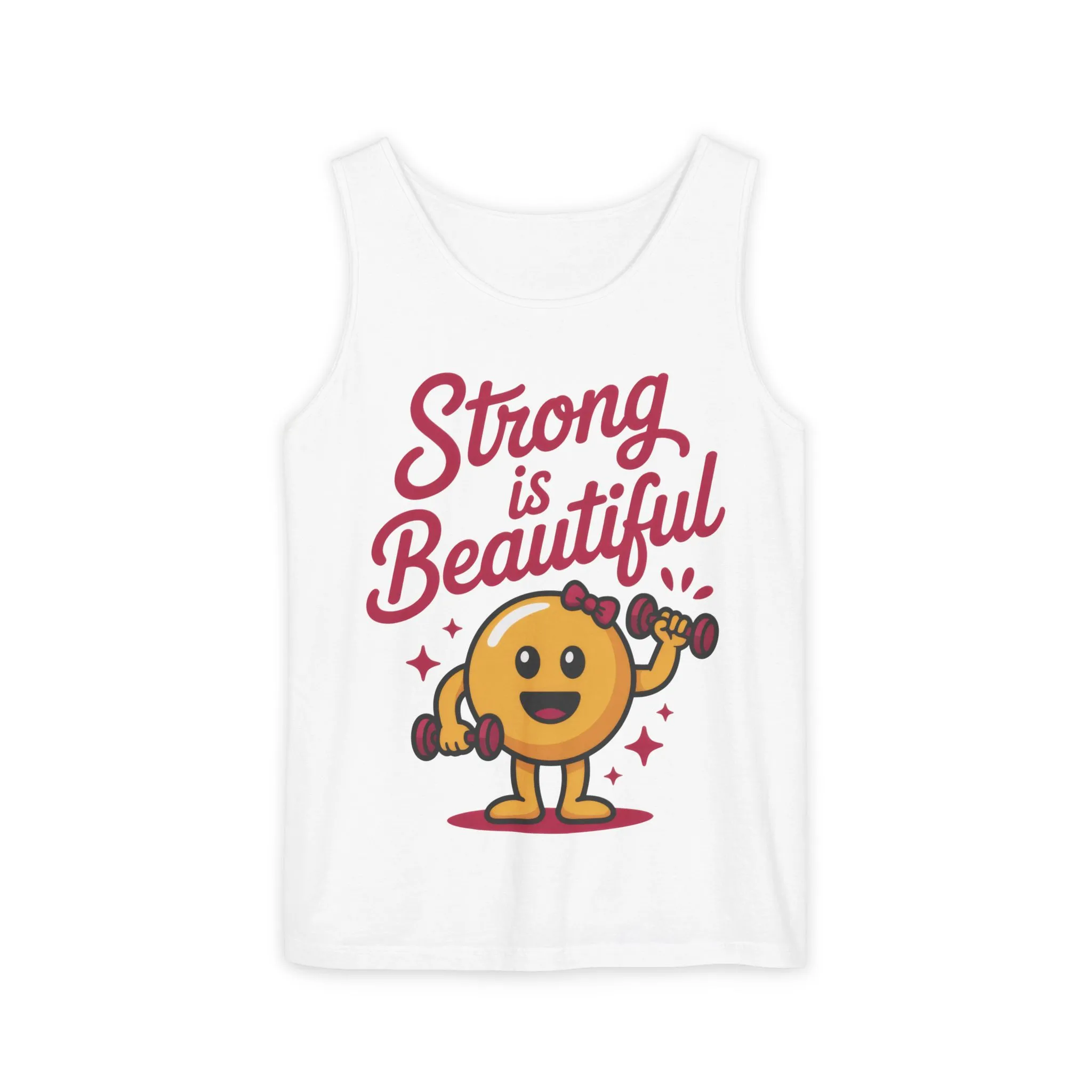 Strong is Beautiful Womens Tank Top, Cute Fitness and Gym Motivation Shirt, Workout Shirt, Exercise Top, Gift for Her, SummerActivewear - Image 3