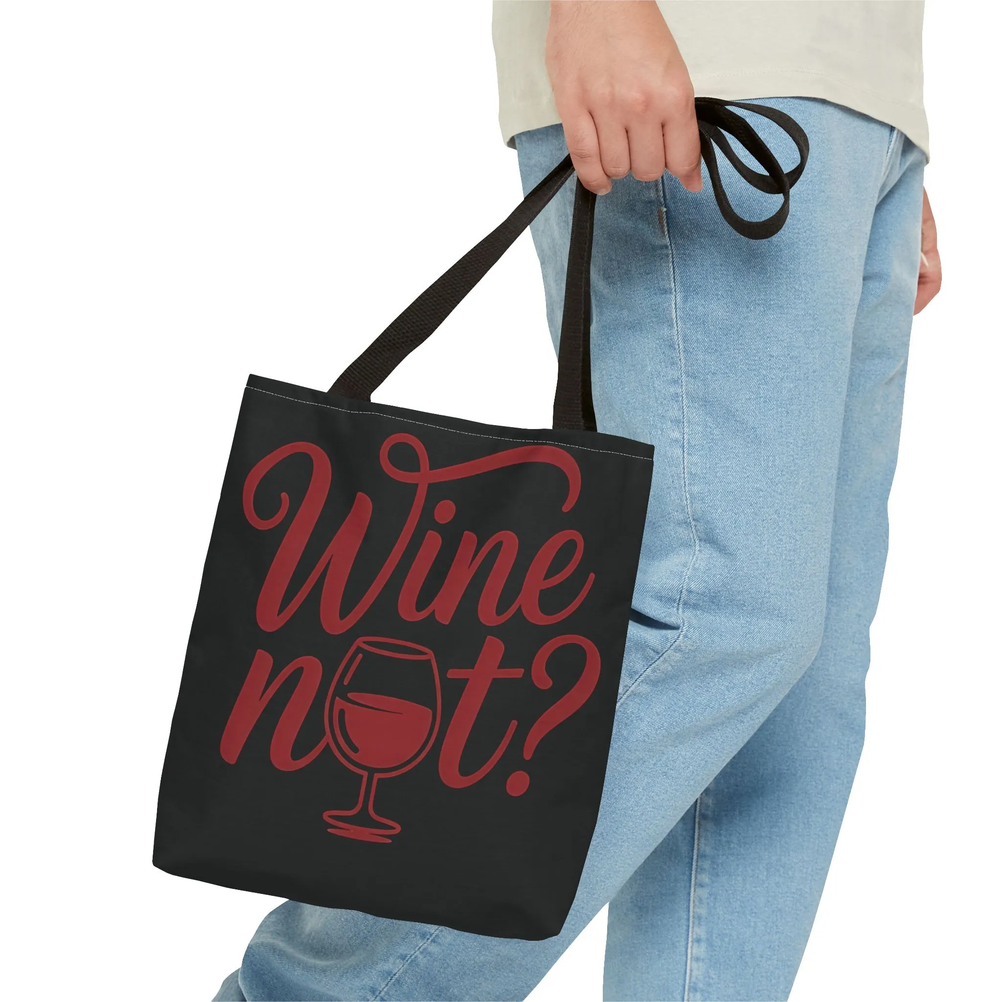Wine Not? Tote Bag - Fun Wine Lover's Accessory for Parties, Gift for Wine Enthusiasts, Perfect for Grocery or Beach Outings, AOP Design - Image 23