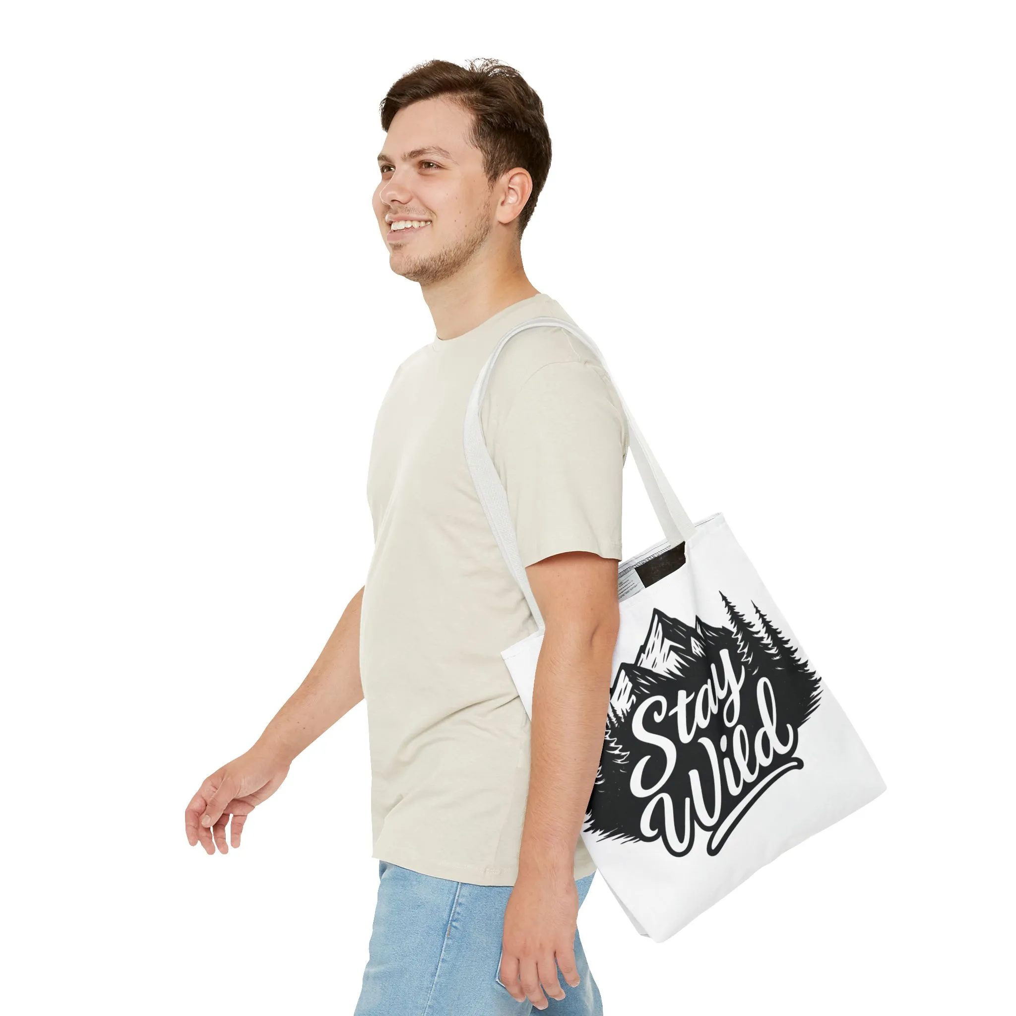 Stay Wild Tote Bag | Eco-friendly Shopping Bag, Adventure Tote, Outdoor Enthusiast Gift, Stylish Carryall, Perfect for Summer Adventures - Image 13