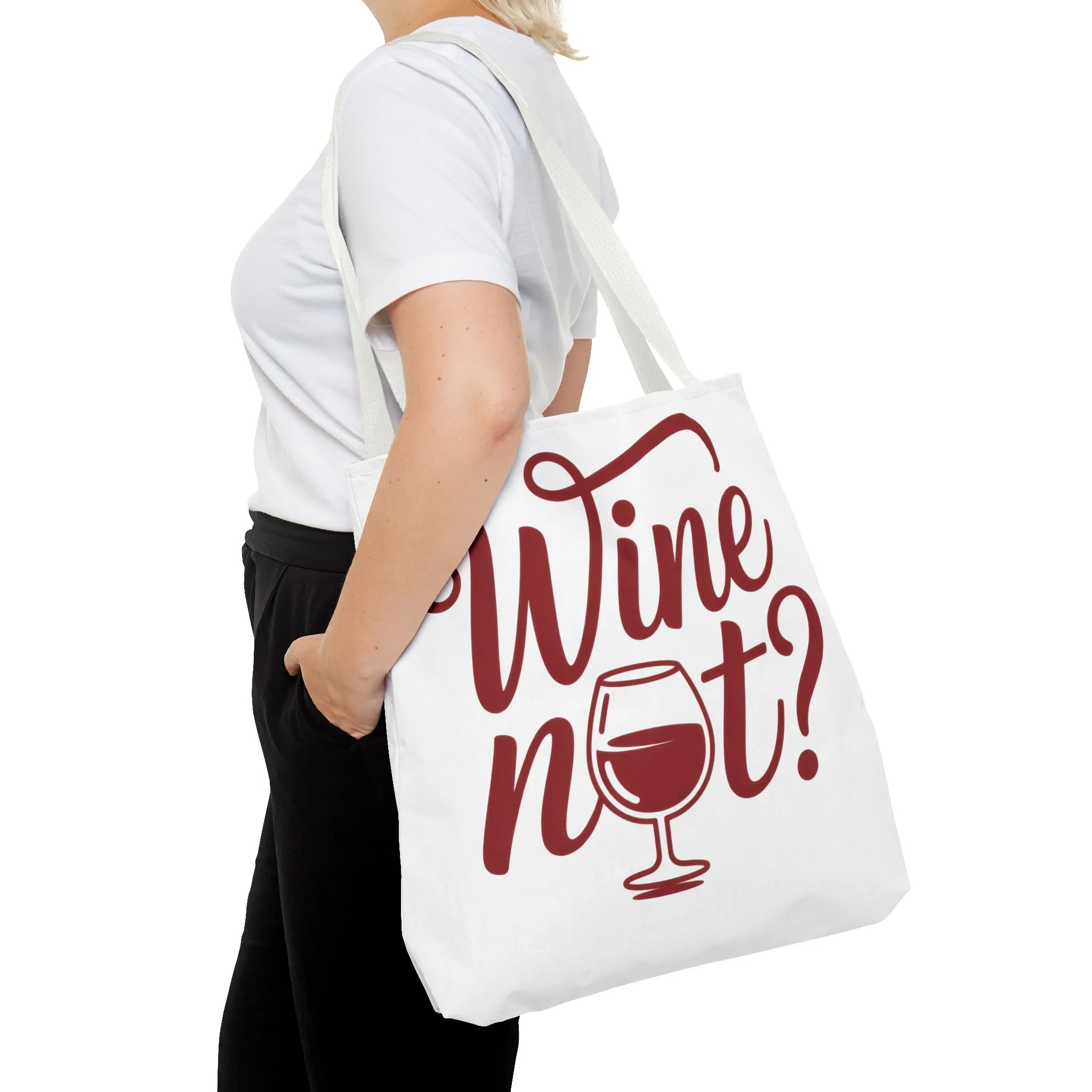 Wine Not? Tote Bag - Fun Wine Lover's Accessory for Parties, Gift for Wine Enthusiasts, Perfect for Grocery or Beach Outings, AOP Design - Image 19