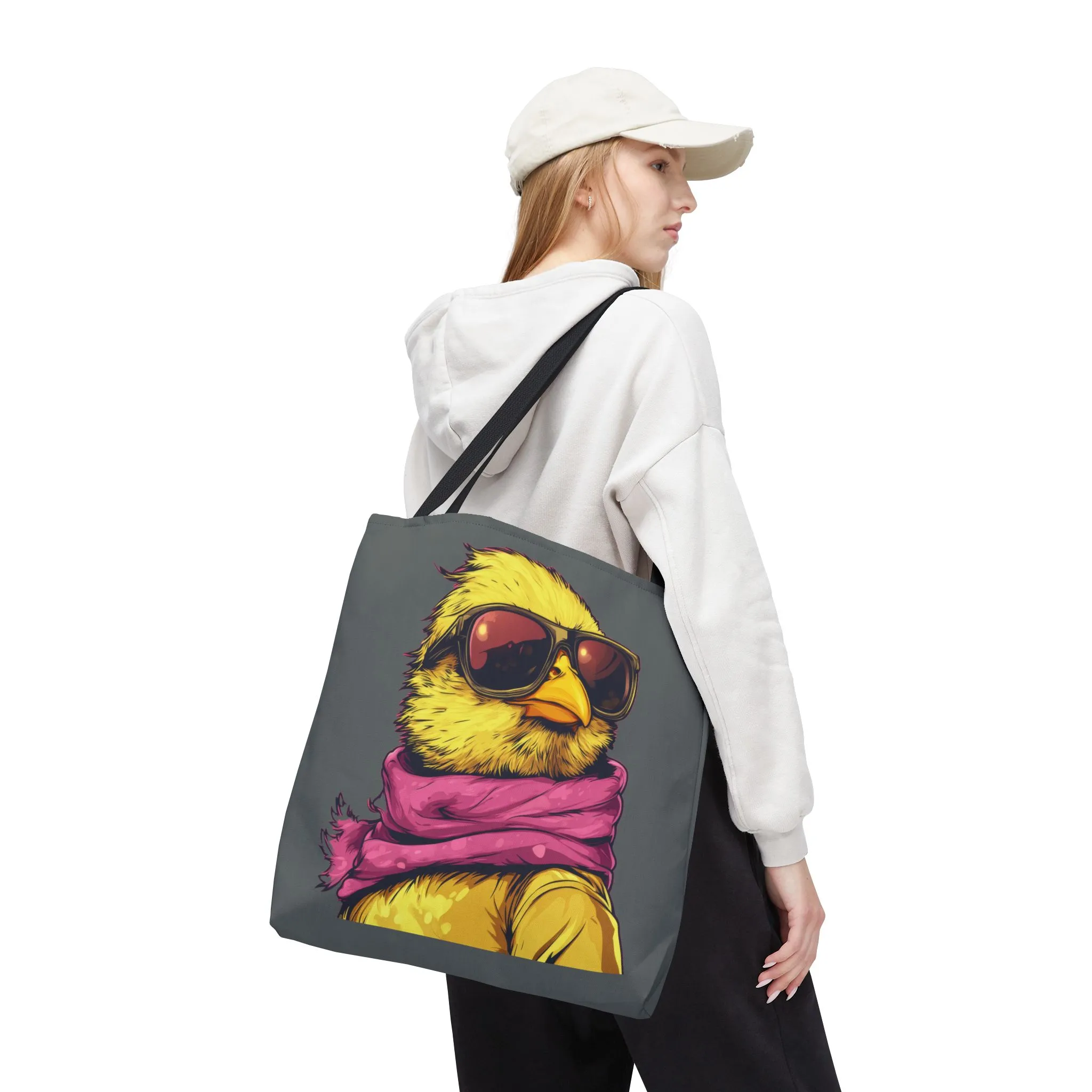 Chic Bird Tote Bag - Trendy Shopping Tote, Eco-friendly Bag, Gift for Animal Lovers, Summer Accessory, Festival Essential, Beach Tote - Image 5
