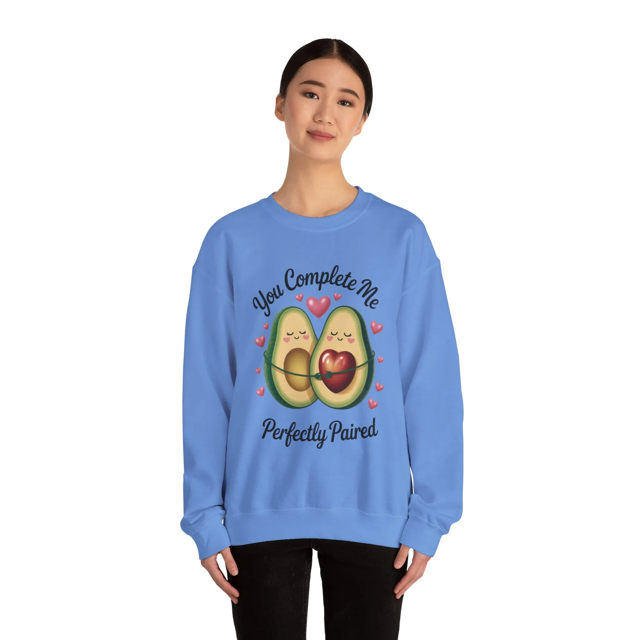 Cute Avocado Love Crewneck Sweatshirt, Sweatshirt for Couples, Perfect Gift for Valentines Day, Cozy Apparel, Avocado Lover Gift - Image 17