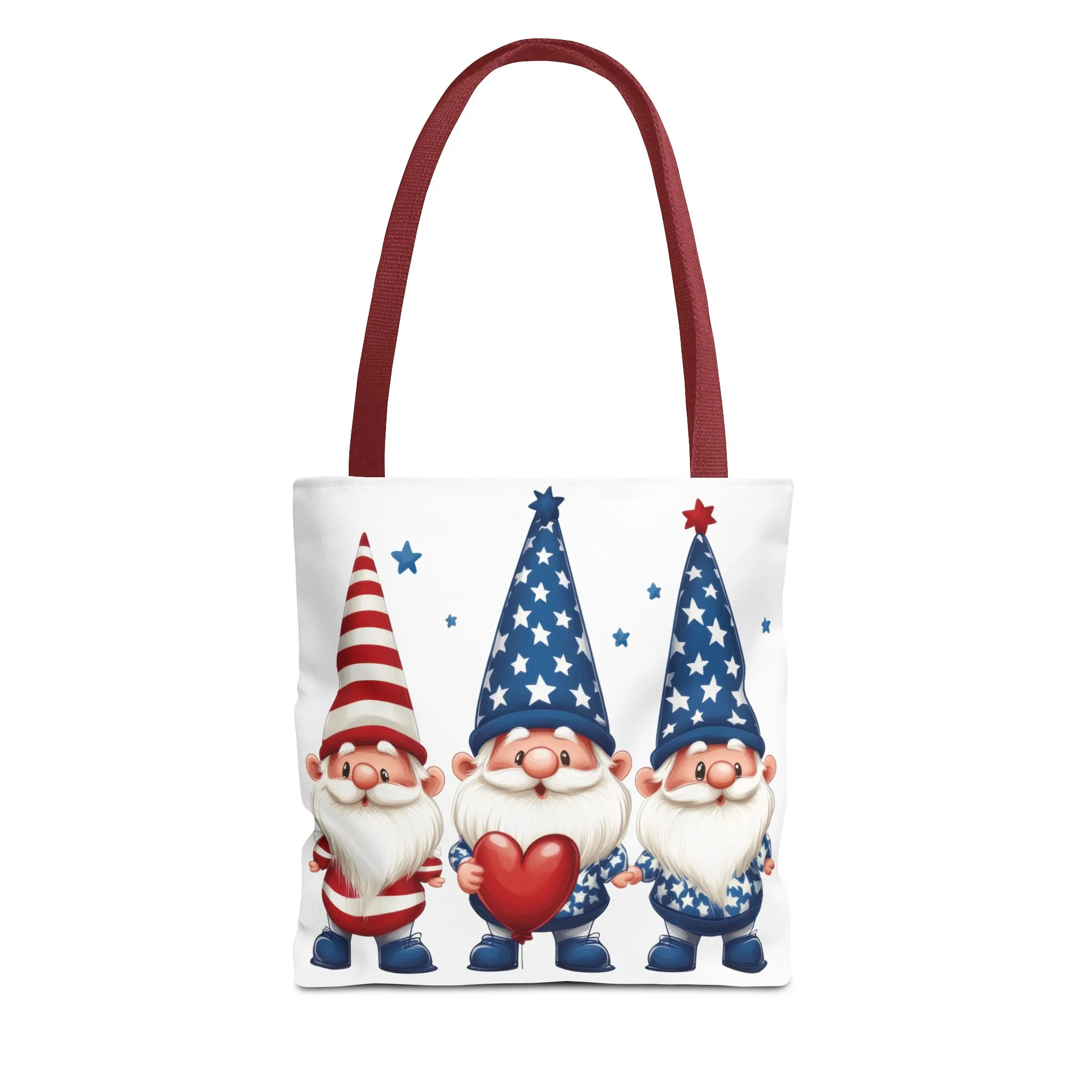 Patriotic Gnome Tote Bag, Stars and Stripes Reusable Grocery Bag, Cute Gnome Summer Bag, Holiday Gift Tote, Eco-Friendly Shopping Bag - Image 6