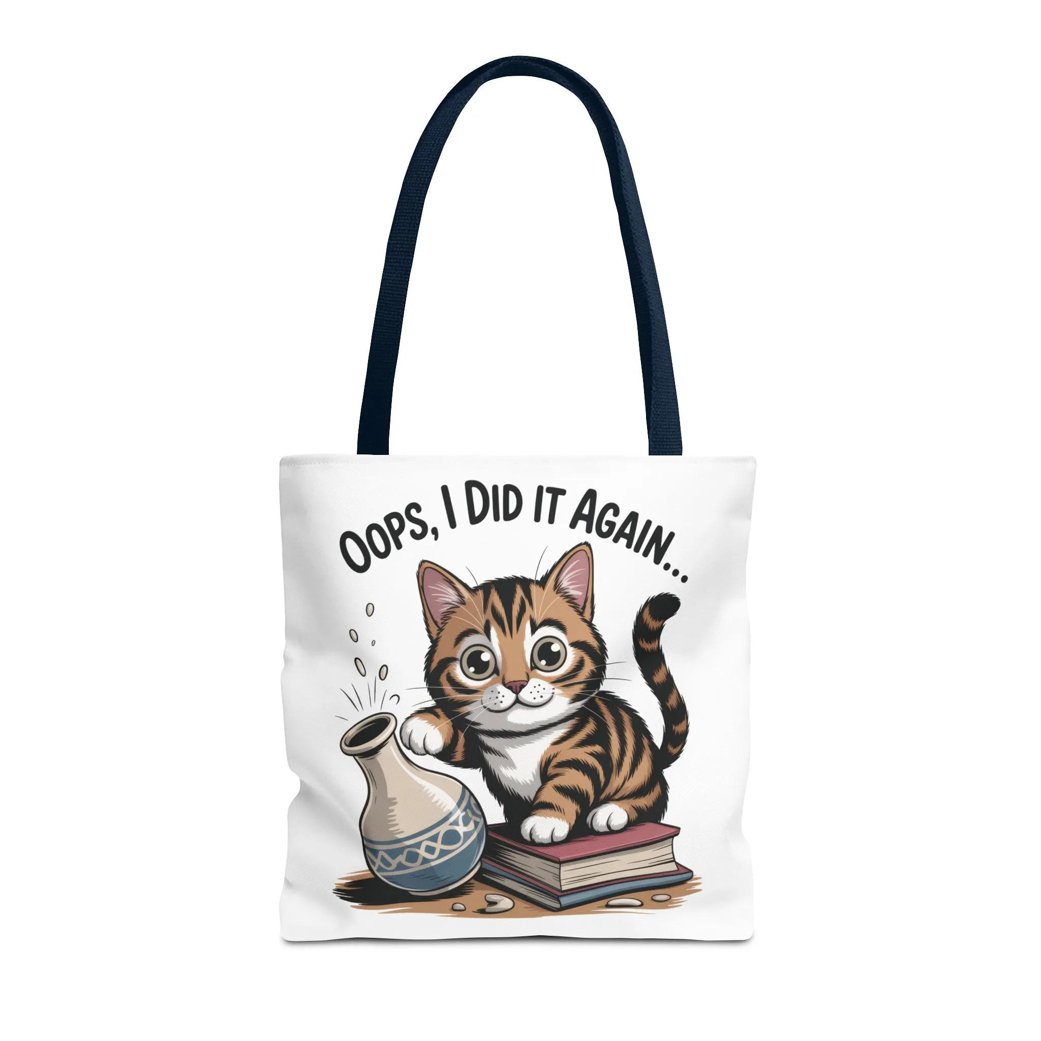 Cat-Themed Tote Bag, "Oops, I Did It Again", Perfect Gift for Cat Lovers, Pet Owners, Birthday, or Everyday Use, Large Tote Bag, beach bag - Image 41
