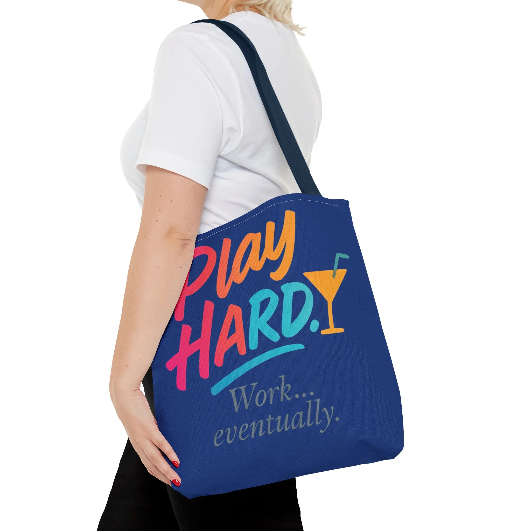 Play Hard Tote Bag - Fun, Stylish, Tote for Work & Play, Summer, Gift, Beach Bag, Everyday Carry, Beach Weekender Bag, large canvas bag - Image 14