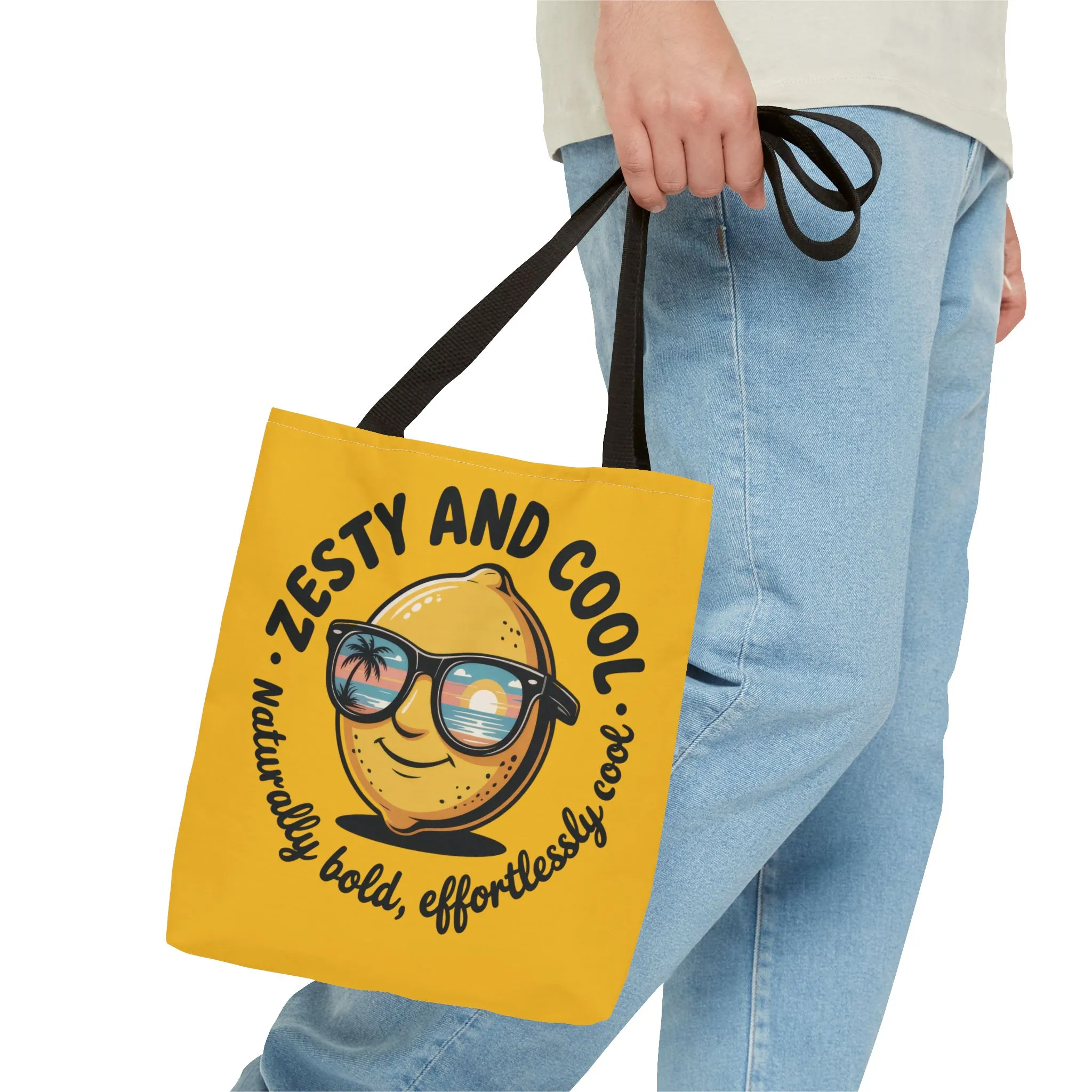 Zesty Lemon Tote Bag - Fun & Bold Carry-All for Everyday Use, Summer, Beach Days, Gifts, Eco-Friendly Shopping, Large Tote Bag - Image 8