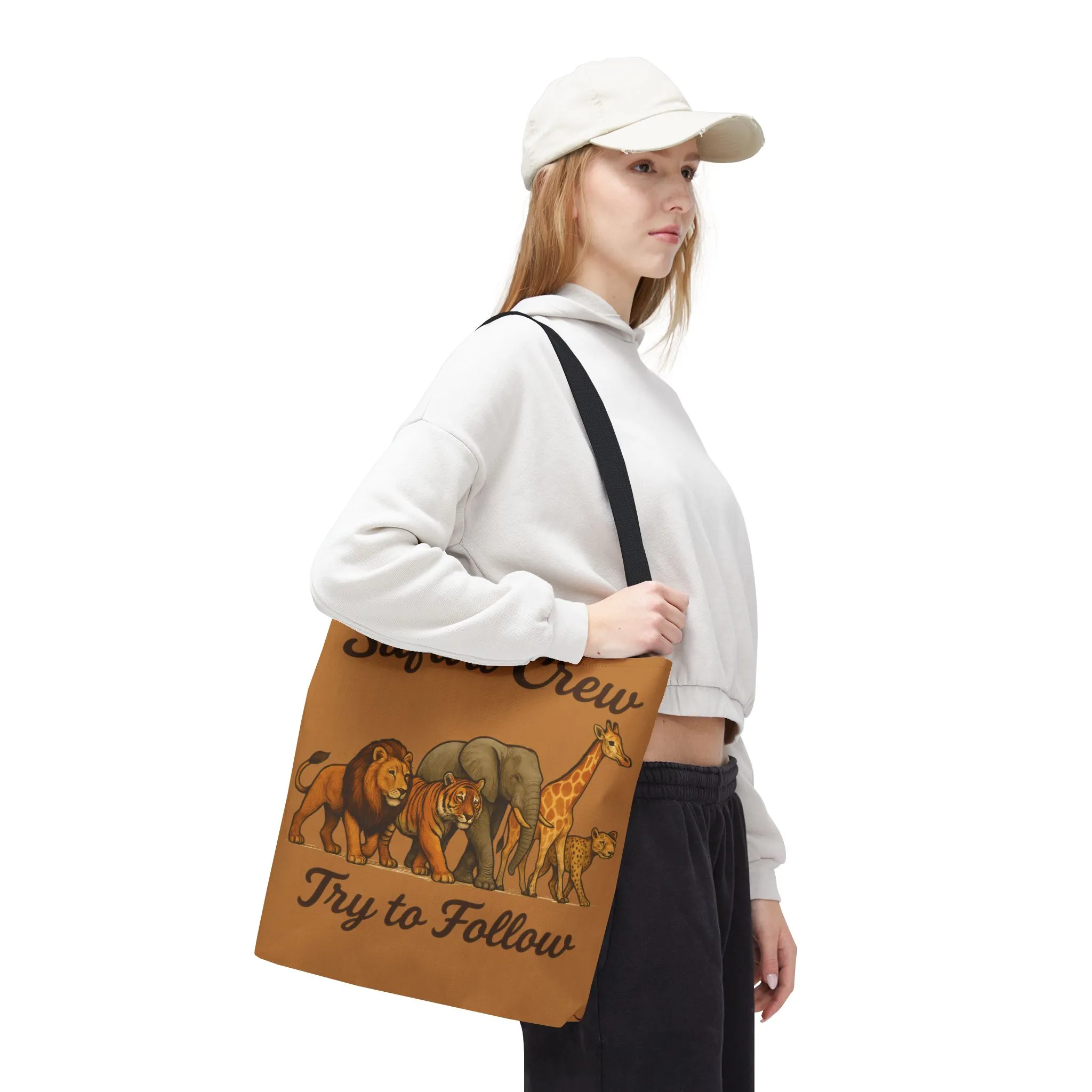 Safari Crew Tote Bag - Animal Print, Gift for Wildlife Lovers, Eco-Friendly, Stylish Grocery Bag, Adventure Enthusiast Essential - Image 15