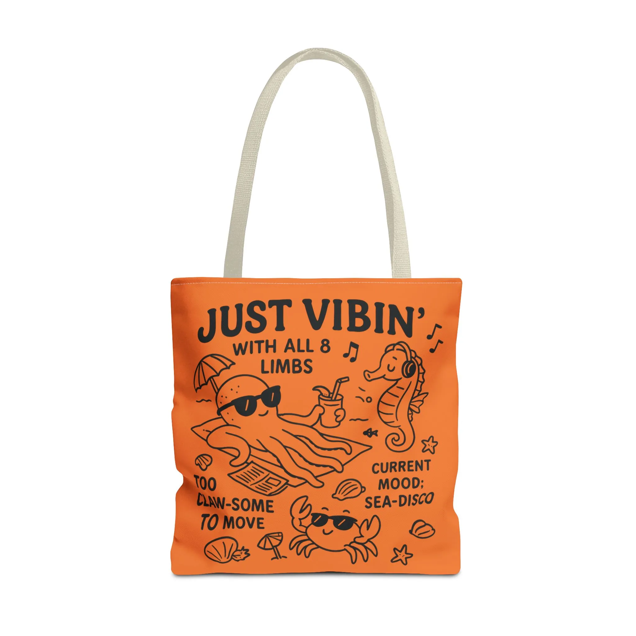 Fun Sea-Themed Tote Bag, Beach Accessories, Summer Vibes, Gift for Ocean Lovers, Reusable Shopping Bag, Cute Beach Tote - Image 26
