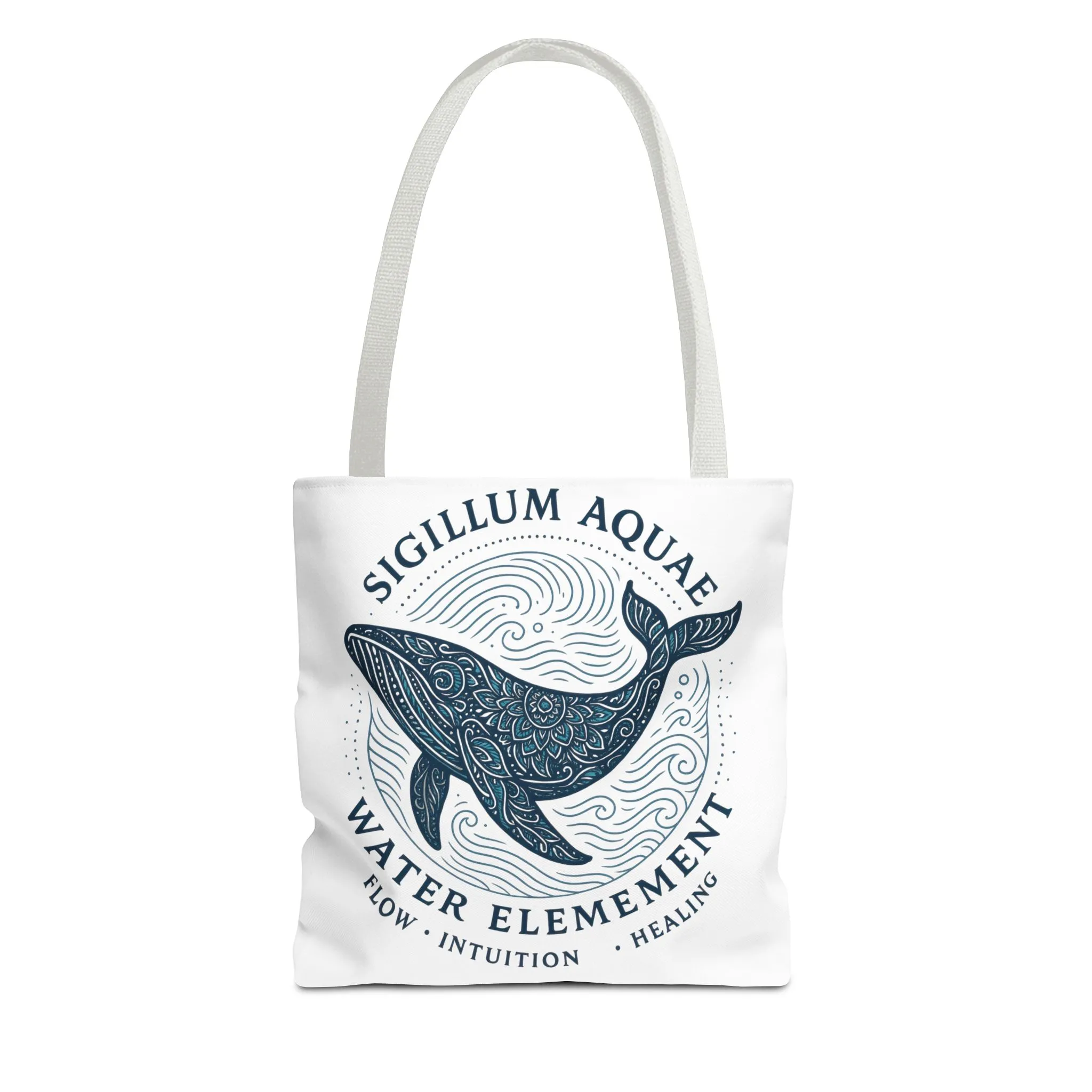 Whale Water Element Tote Bag: Spiritual Gift, Eco-Friendly, Beach Bag, Yoga Accessories, Meditation Essentials, Weekender Bag, Large Bag - Image 16