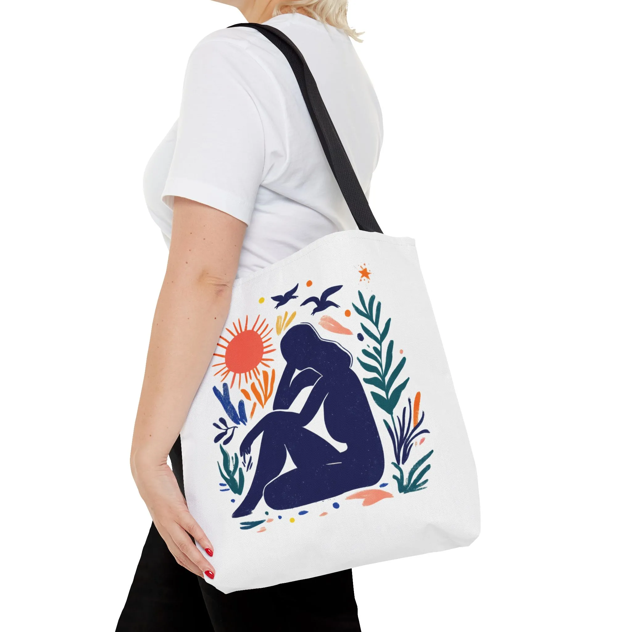 Boho Art Tote Bag, Versatile Eco-Friendly Carryall, Gift for Her, Summer Outing, Beach Bag, Reusable Shopping Tote - Image 12