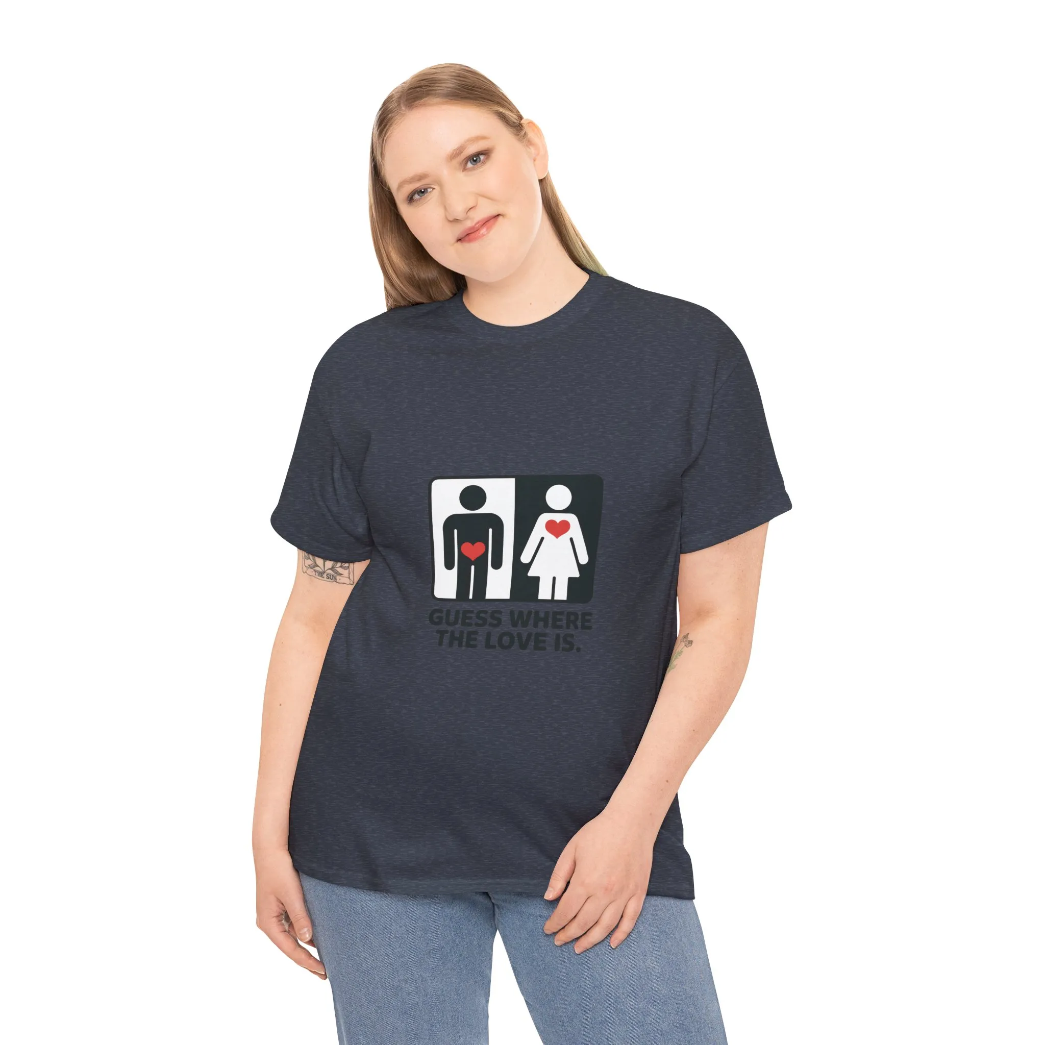 Funny Love Location Women's T-Shirt, Bold Graphic Humorous Relationship Tee, Gift for Couples, Valentine's Day Gift, Love joke tee - Image 36