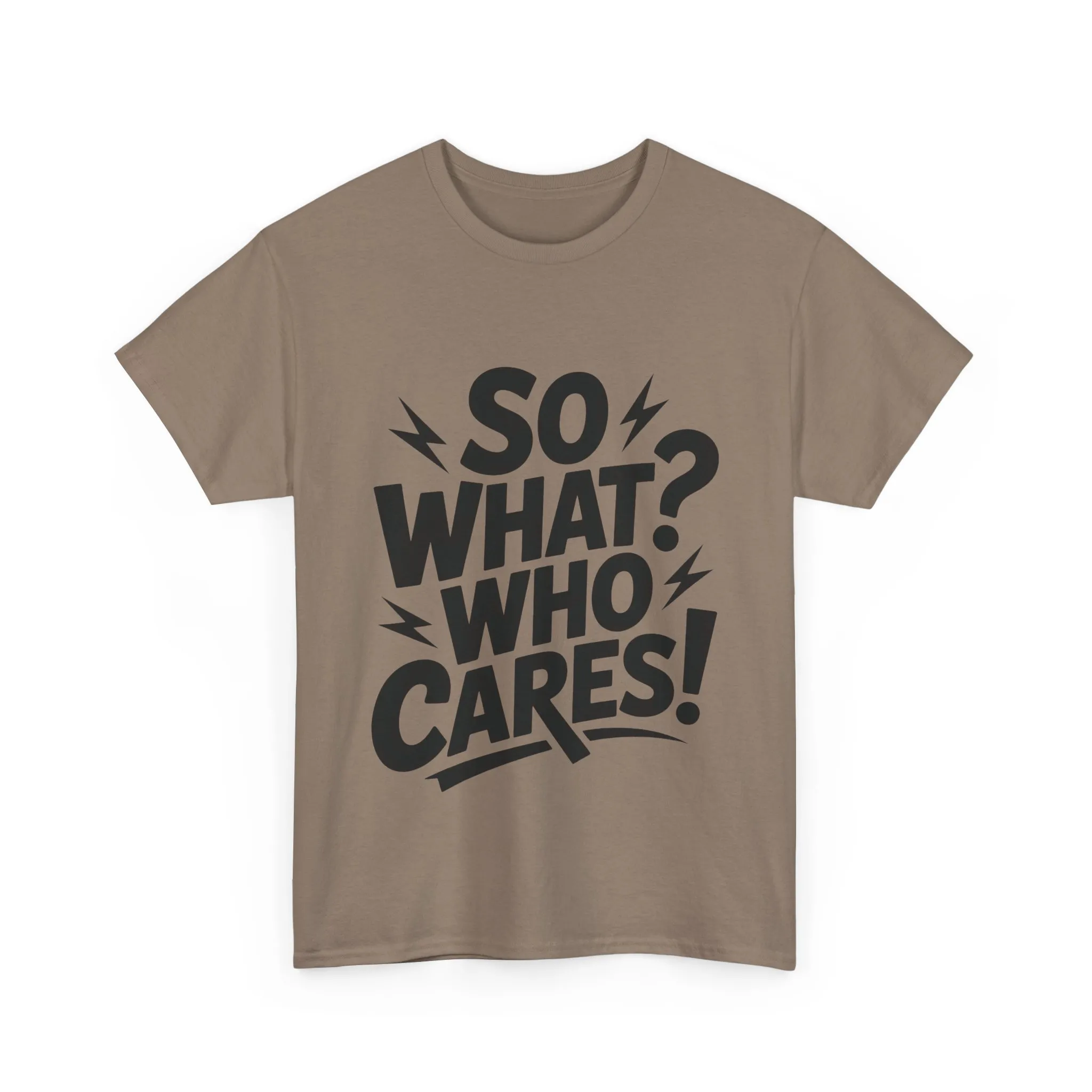Mens Graphic T-Shirt, Sarcastic Funny Shirt, Rebellious Urban Tee, Black Humor Shirt, So What? Who Cares! T-Shirt, Fun Statement Top - Image 4