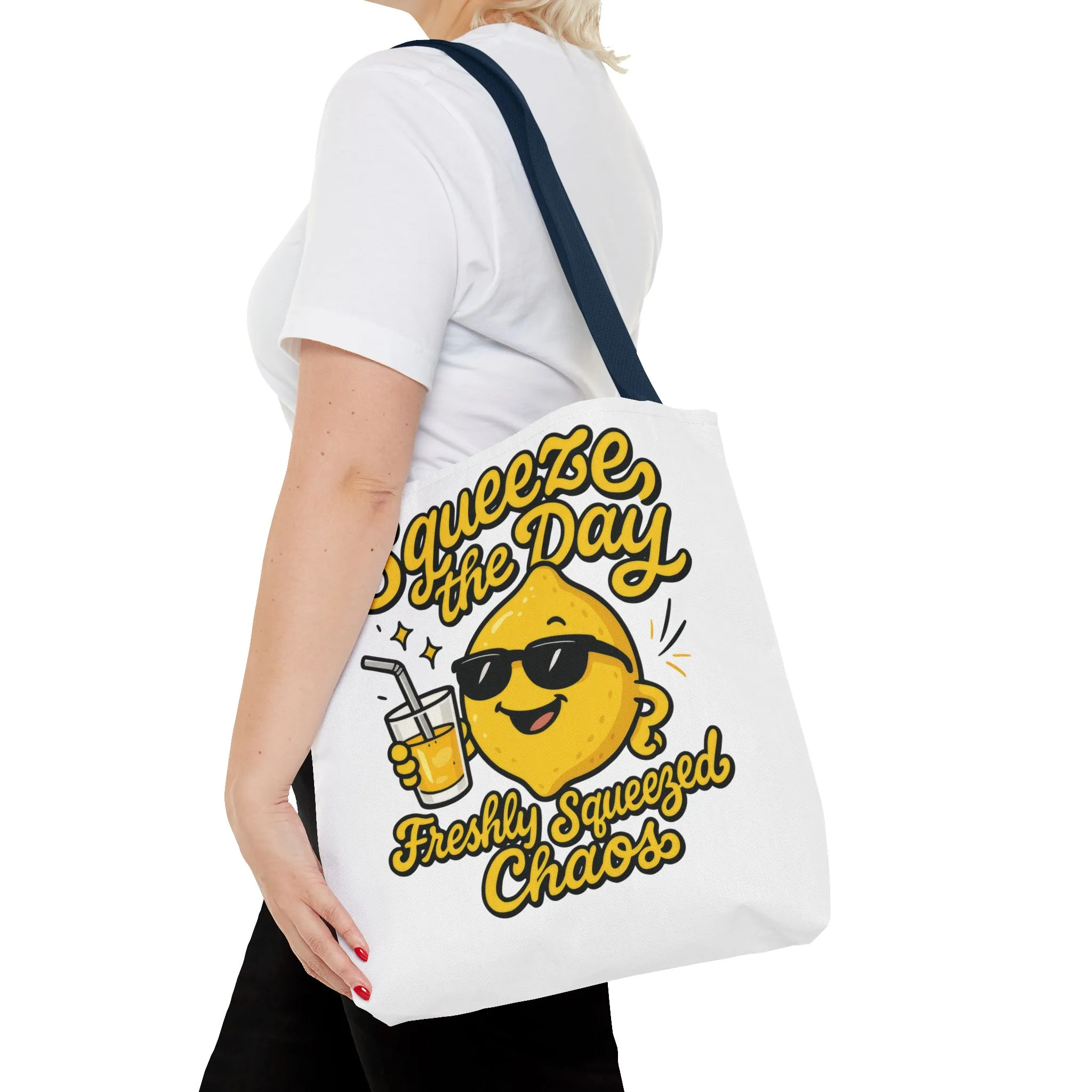 Lemon Themed Tote Bag, Squeeze the Day, Shopping Bag, Gift for Citrus Lovers, Eco-Friendly Carrier, Summer Accessory - Image 14