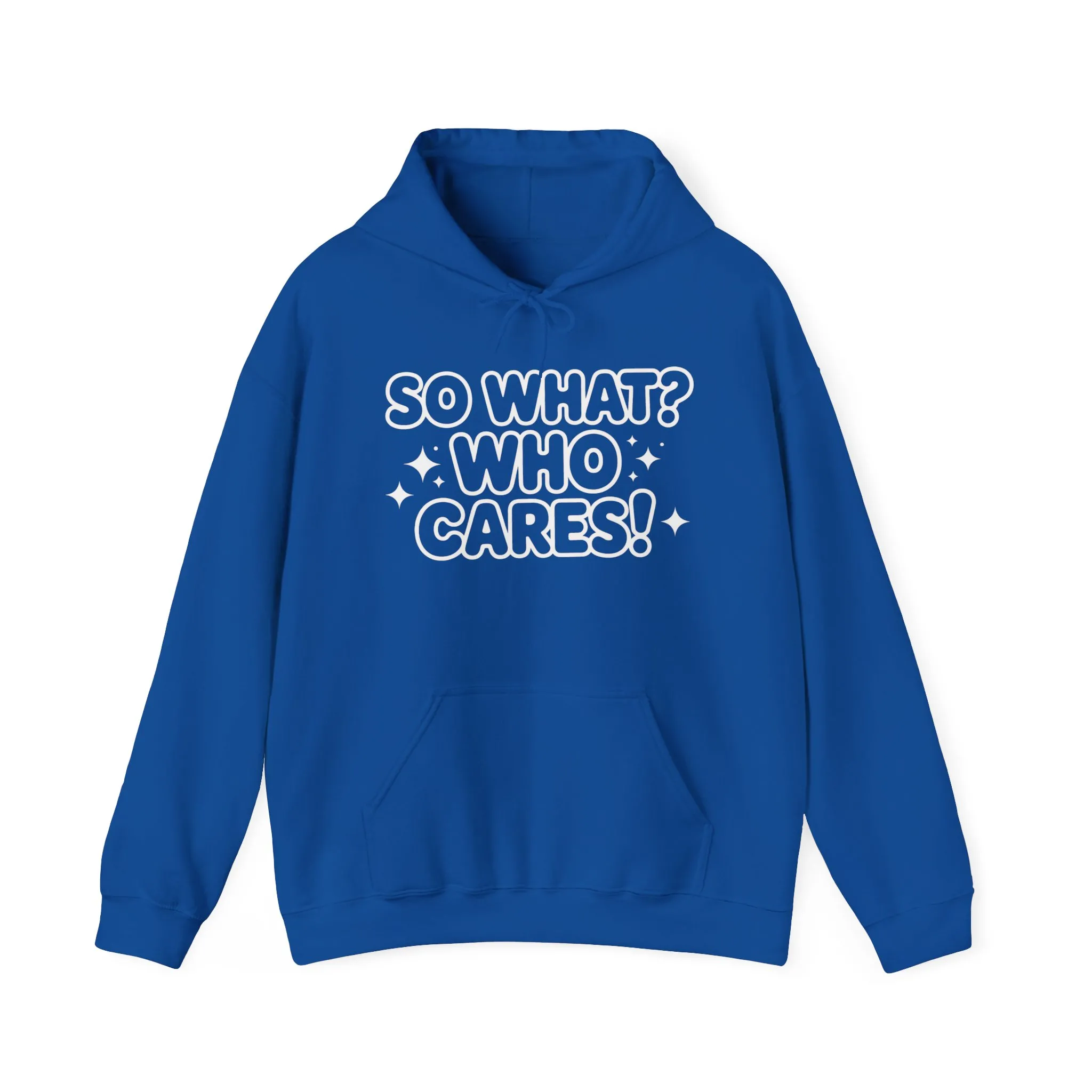 Trendy Womens Hoodie with 'So What? Who Cares!' Print, Casual Wear for Confident Souls, Funny Typography Hoodie, Sassy Graphic Sweater - Image 17