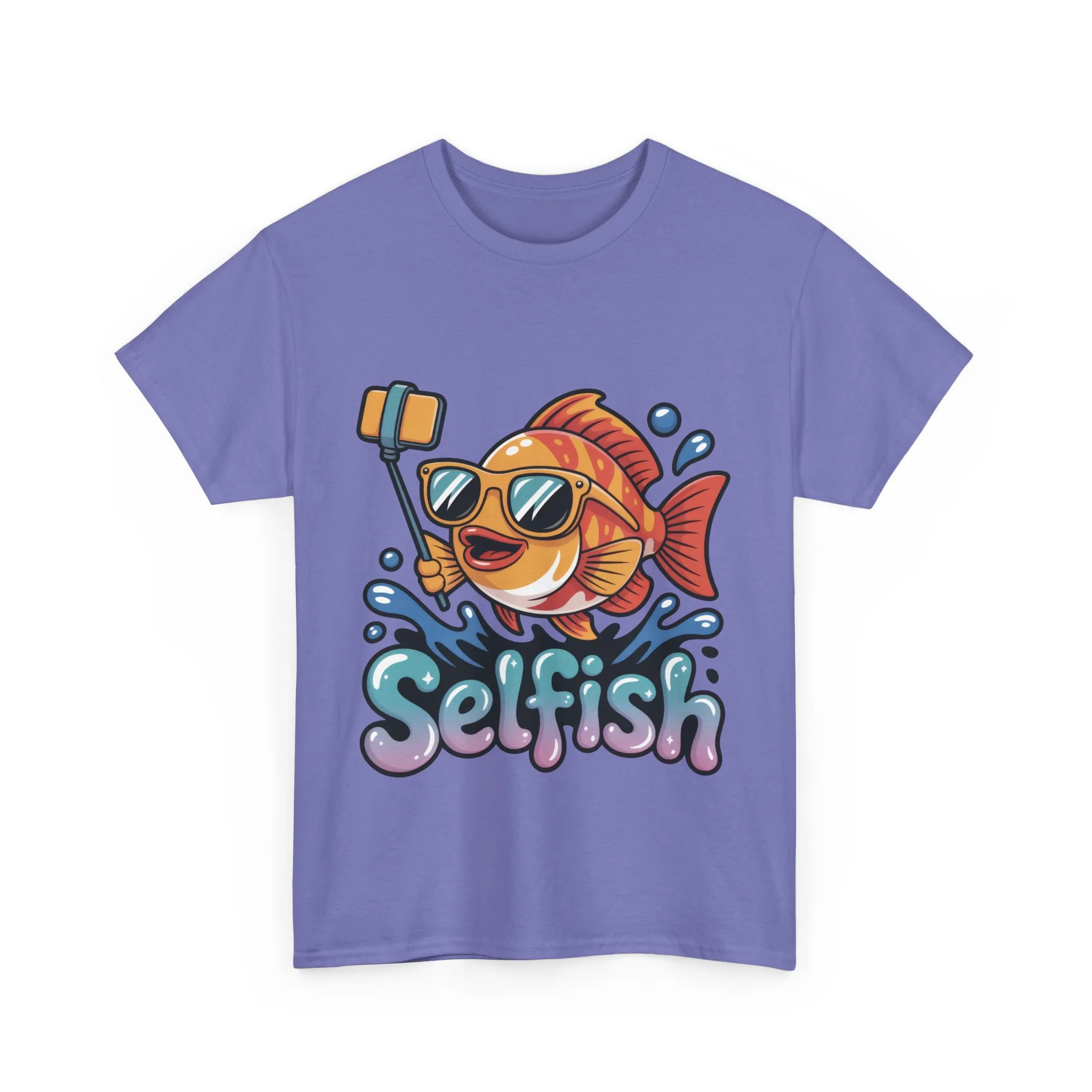 Funny Selfie Fish Graphic Womens T-Shirt, Playful Pun Gift for Her, Summer Vibes, Unique Beach Shirt, Outdoor Adventures - Image 19