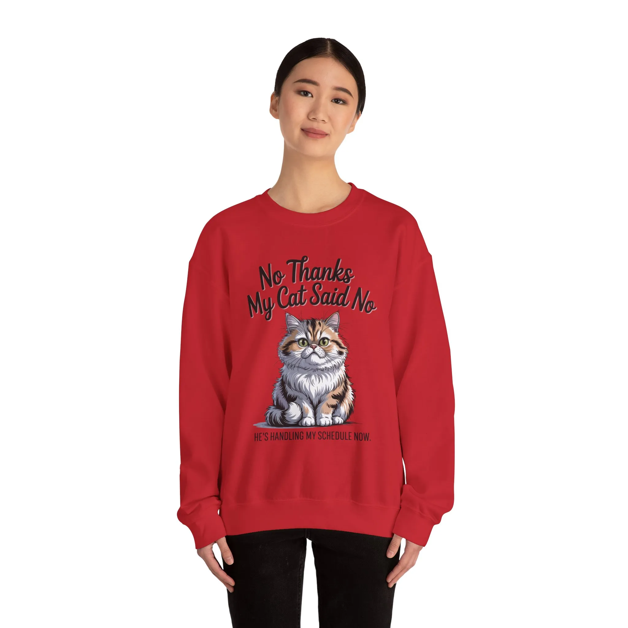Funny Cat Crewneck Sweatshirt - Ideal Gift for Cat Lovers, Cozy Animal Sweater, Novelty Pet Lover Gift, Cute Cat-Themed Apparel, [...] - Image 35
