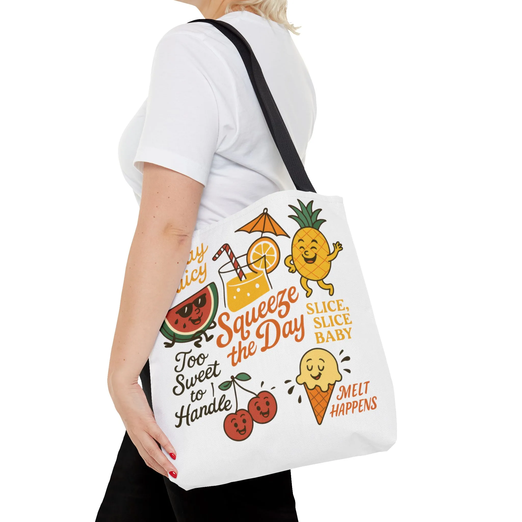 Juicy Summer Tote Bag, Fun Beach Carryall, Perfect for Grocery Shopping, Reusable Market Tote, Cute Gift for Fruit Lovers, Large Tote Bag - Image 44